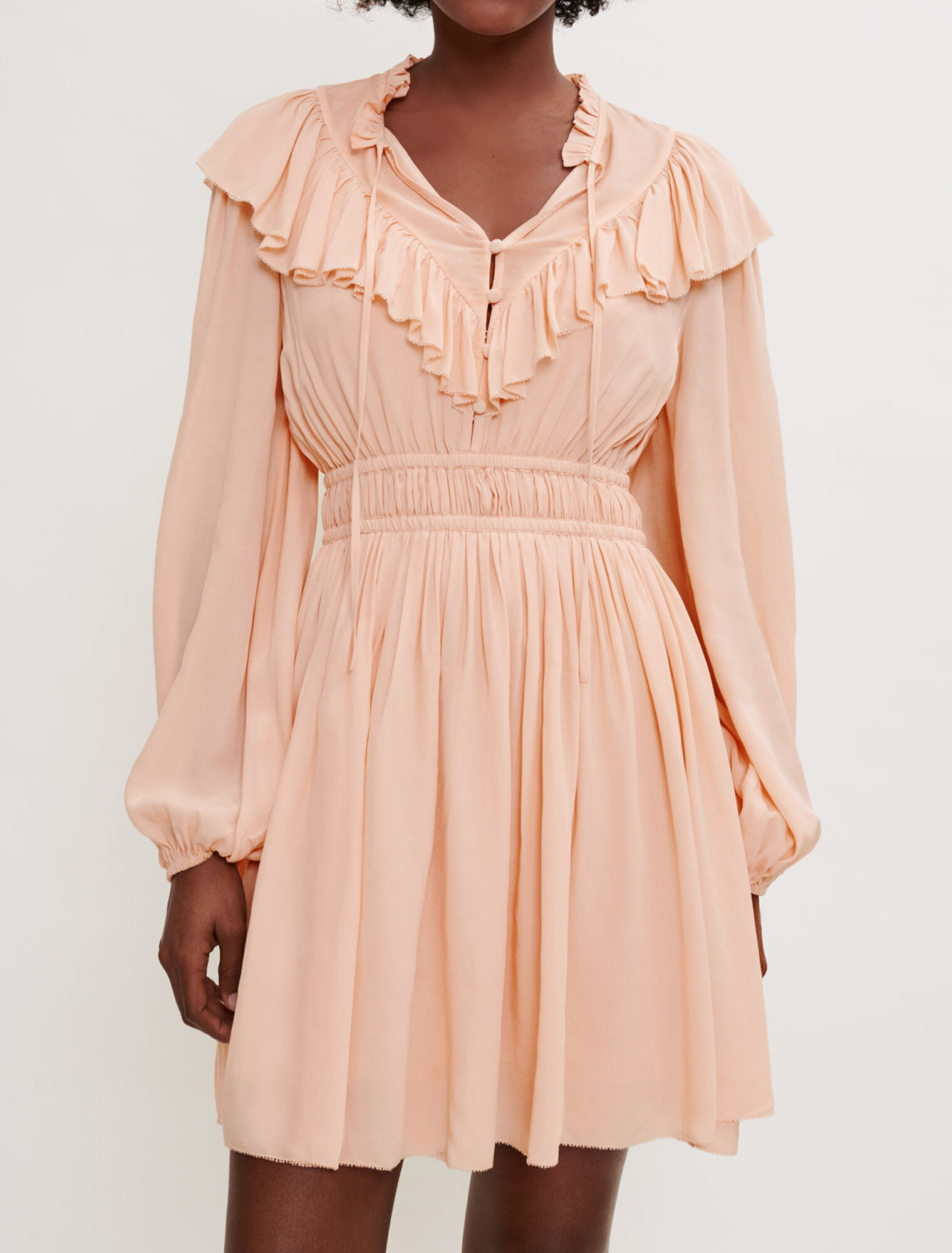 Ruffled short dress