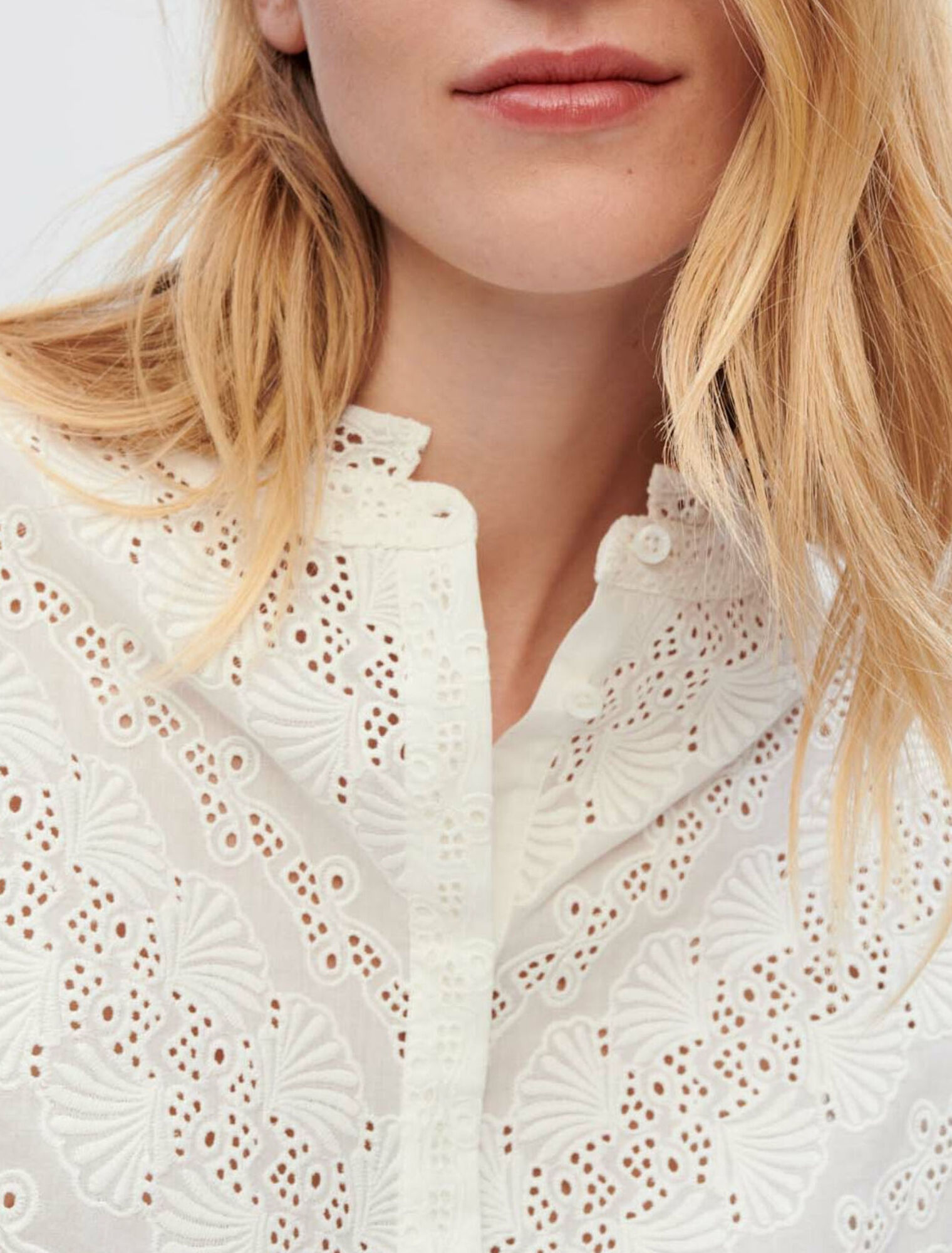 Embroidered cotton shirt