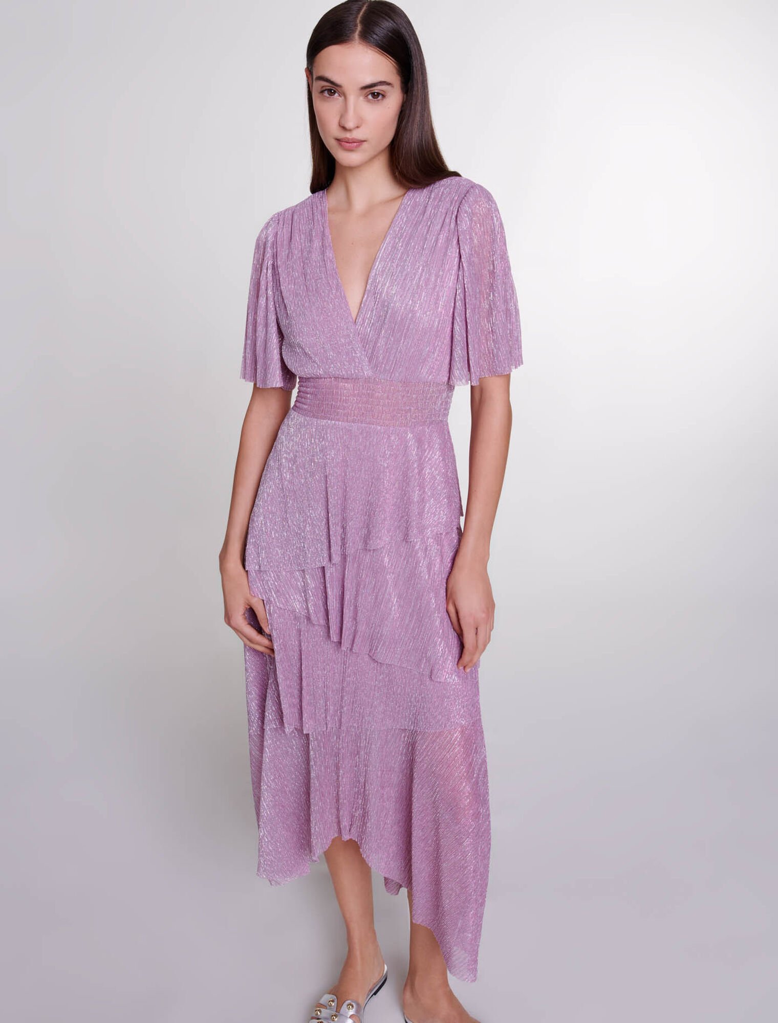 Ruffled maxi dress