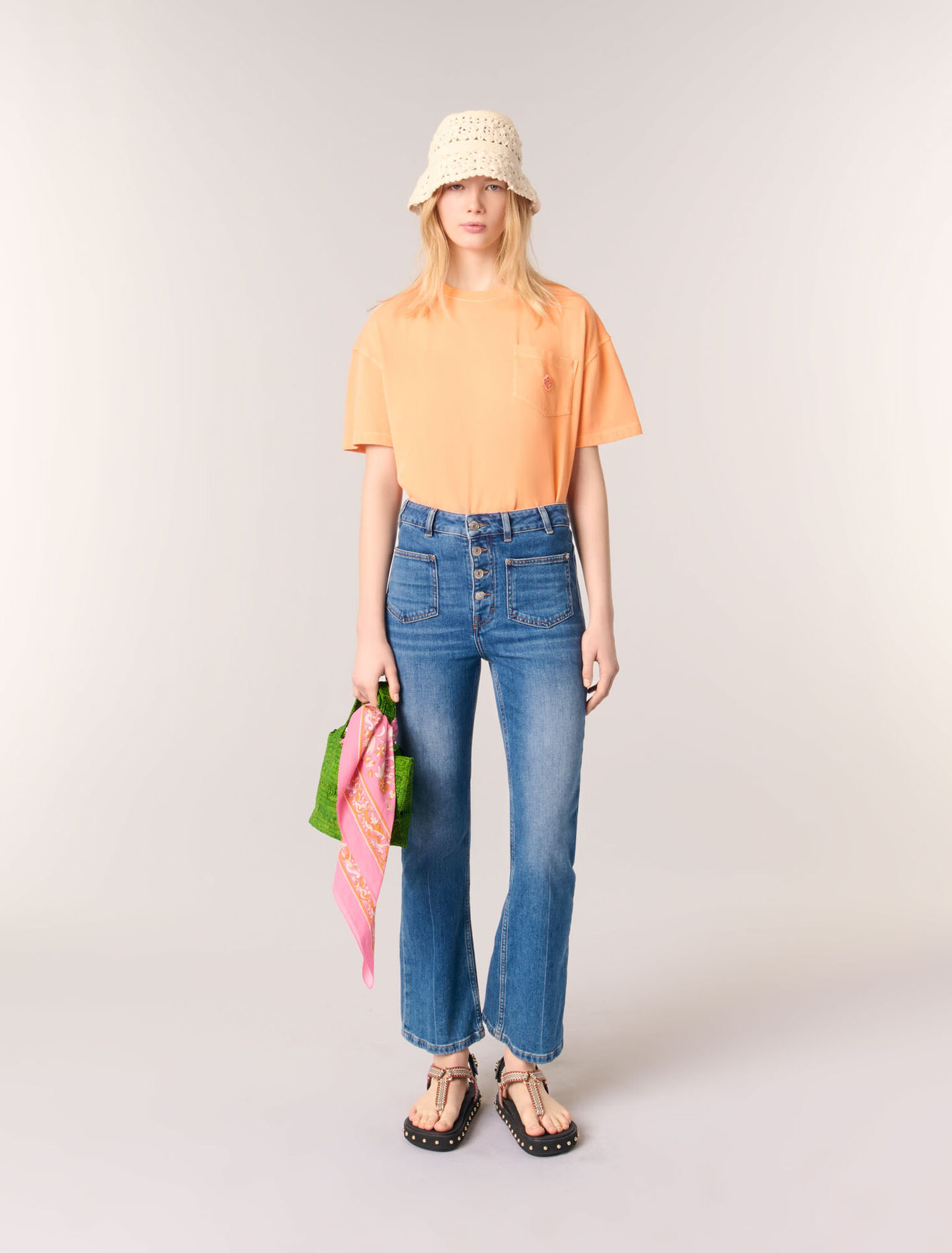 Vaqueros denim con bolsillos