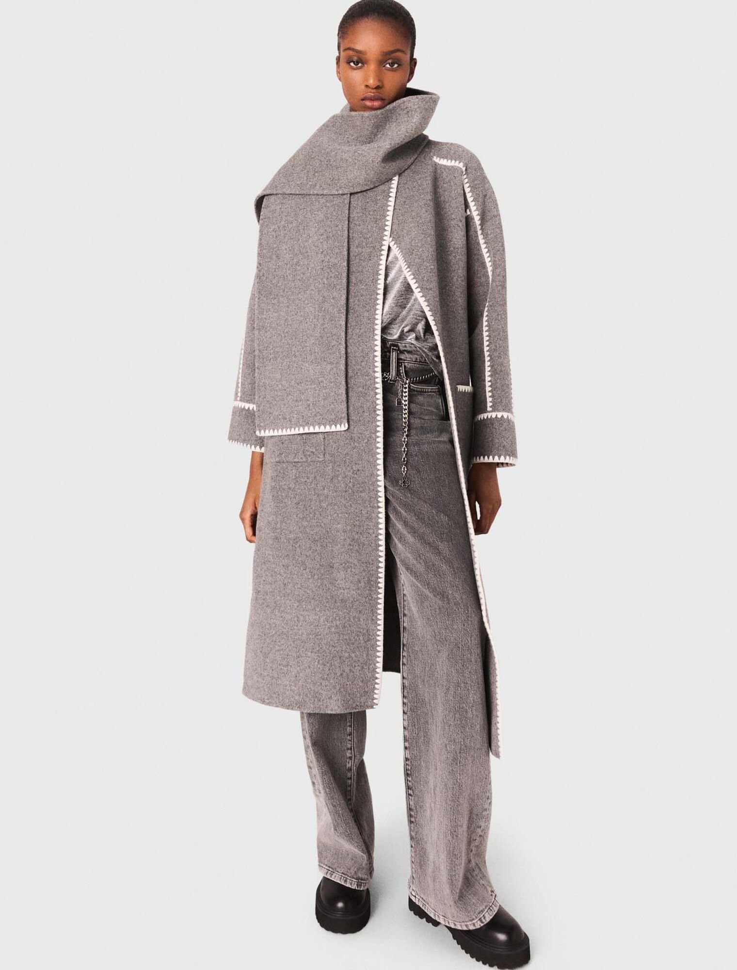 Long double-faced coat