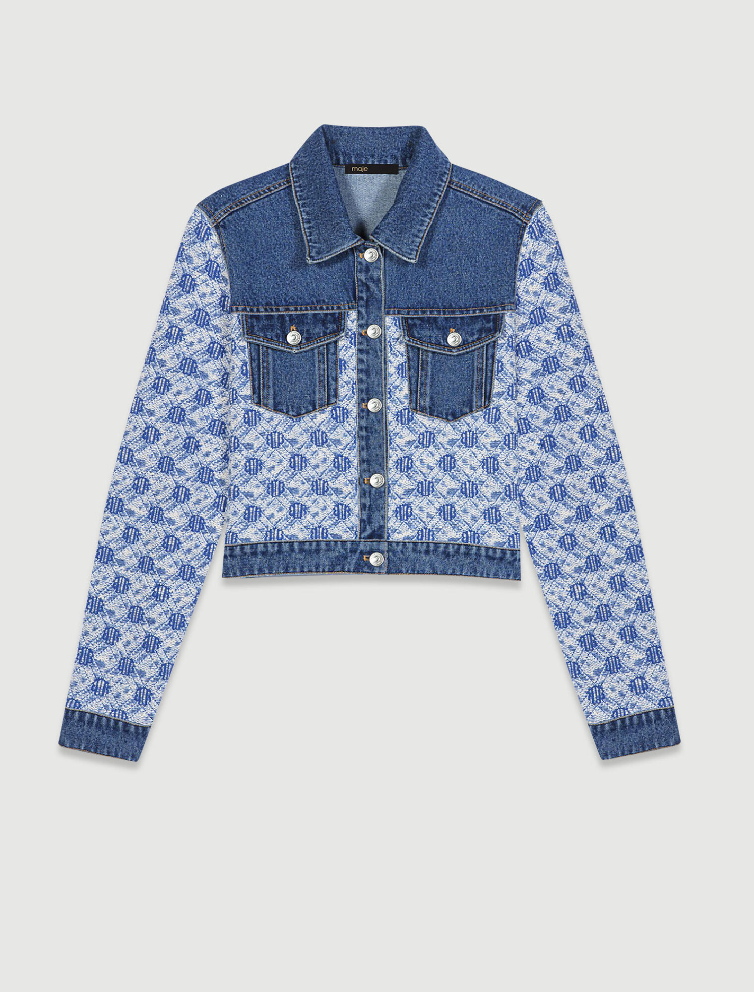 Cropped denim jacket
