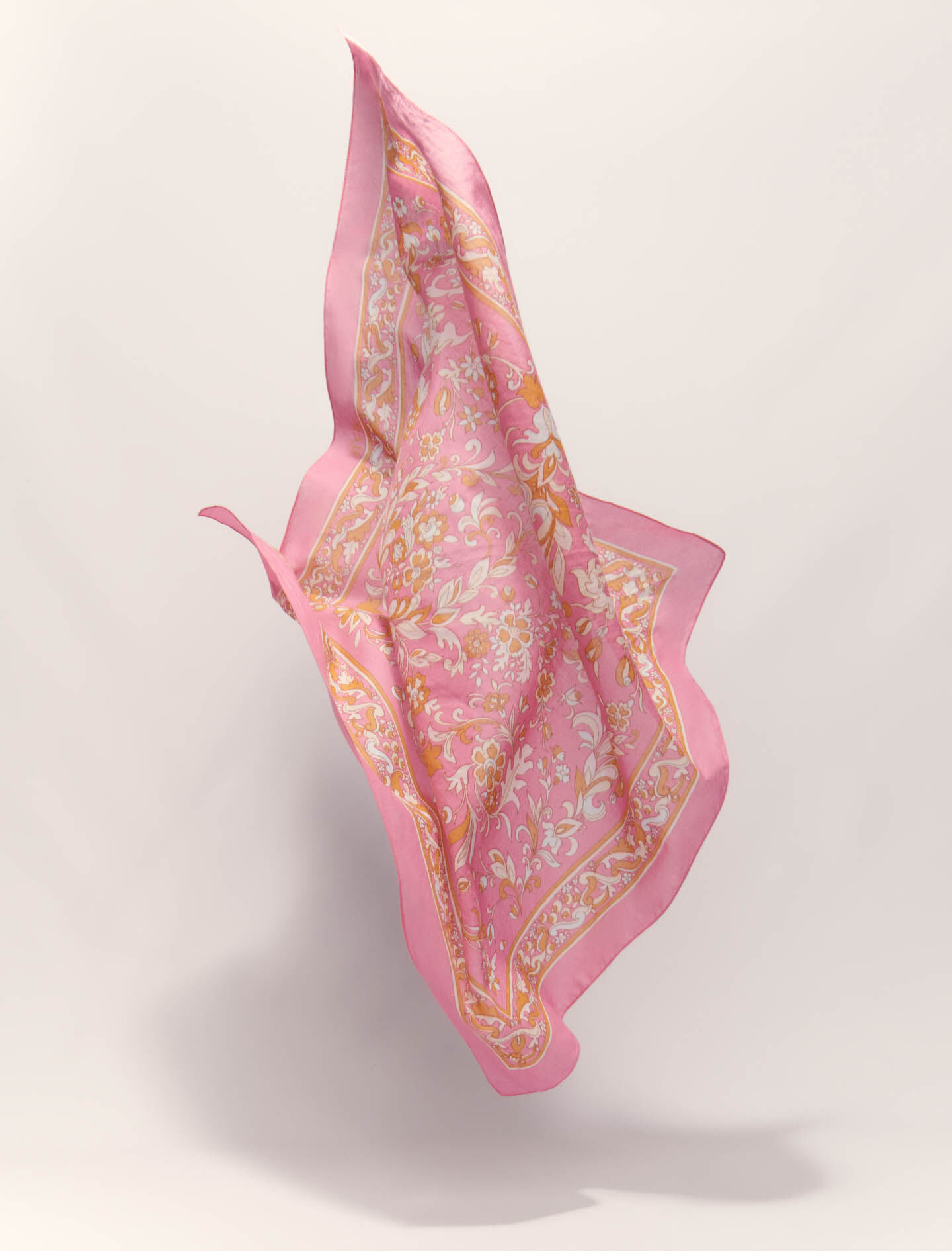 65 x 65 floral print scarf Pink For Women | Maje