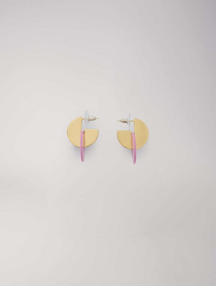 Enameled earrings