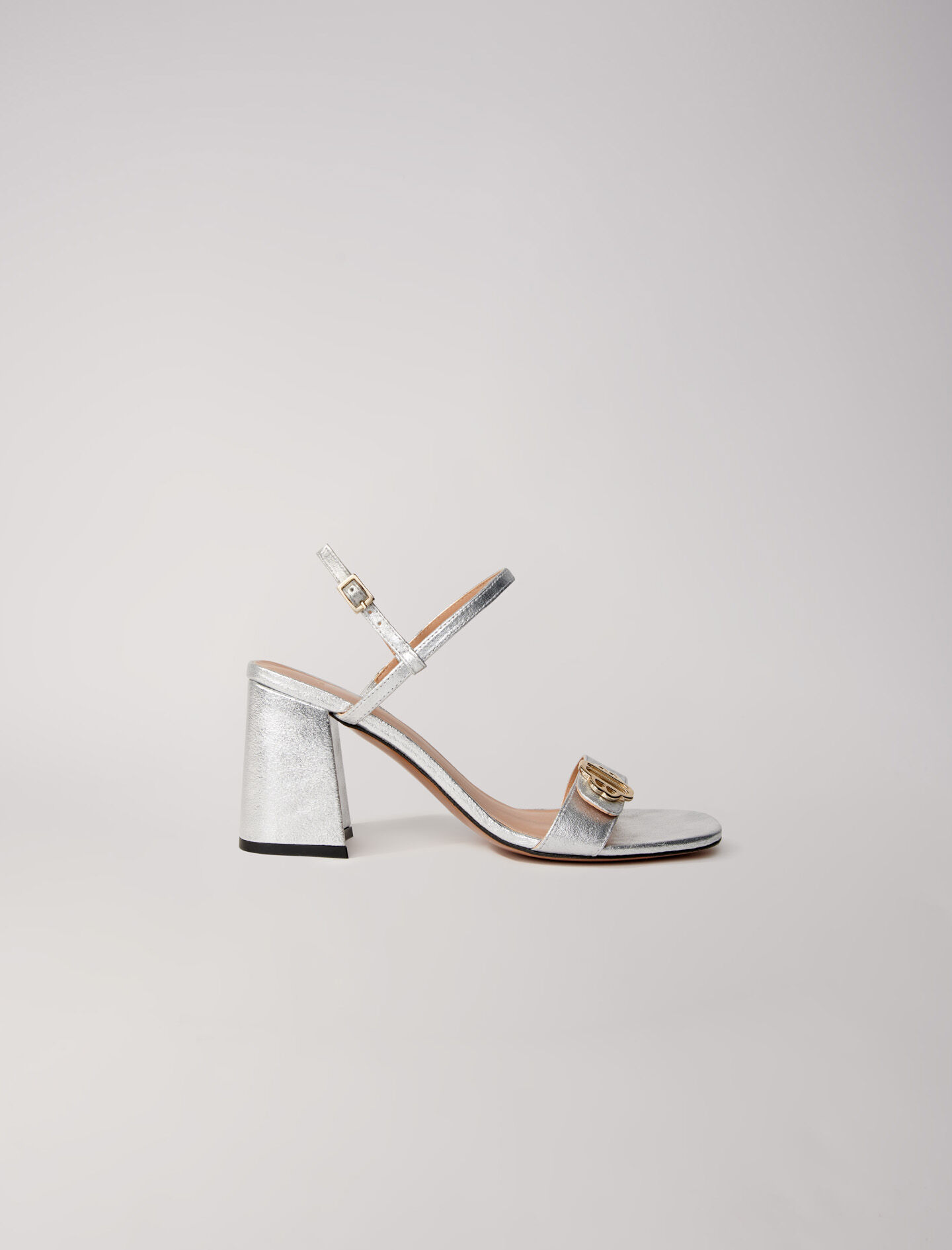 Gray sandals heels online