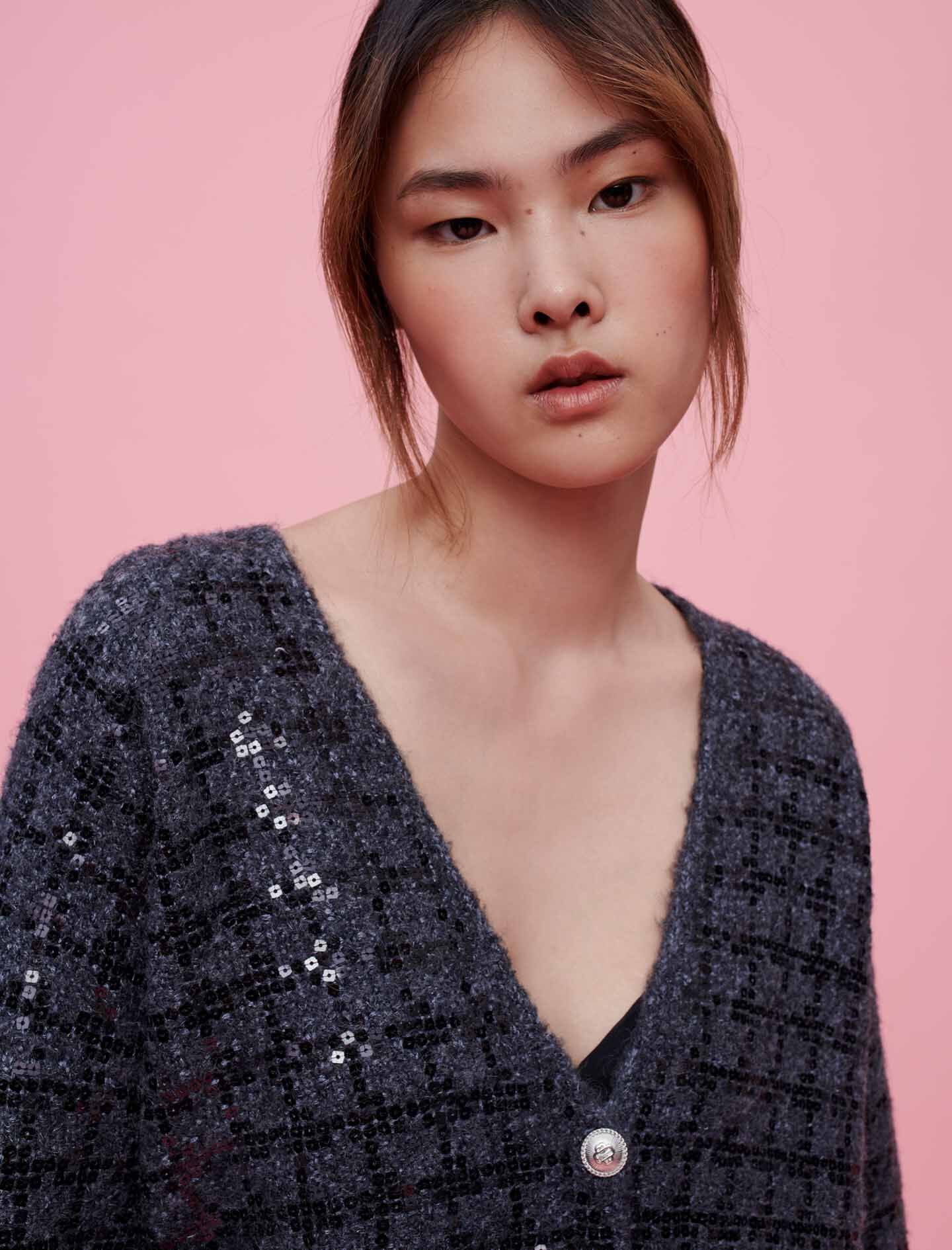 Maje tweed cardigan sale