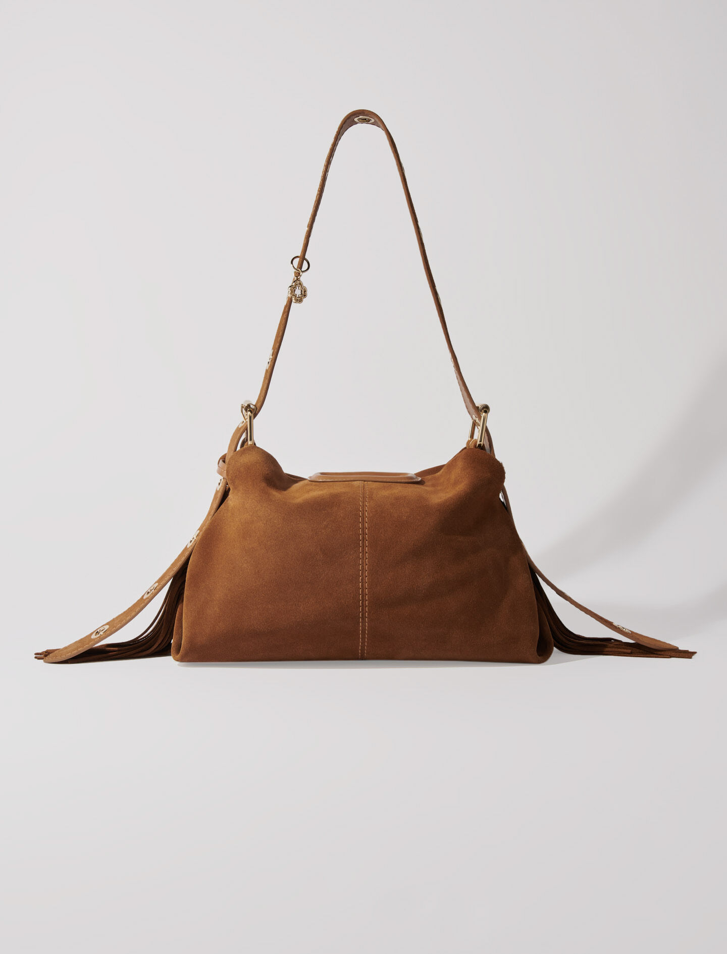 マダムミッシェル☆ Suede Miss M bag Brown For Women | Maje