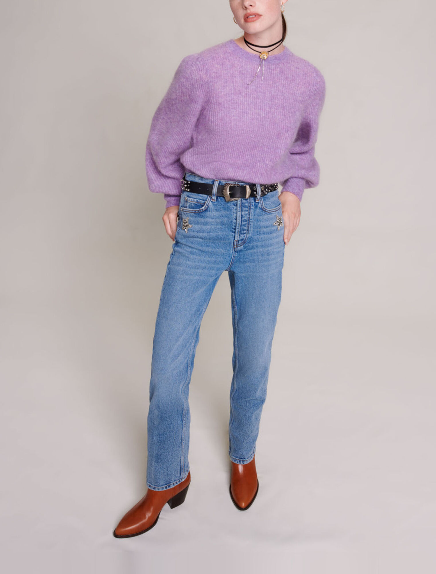 Straight-leg jeans