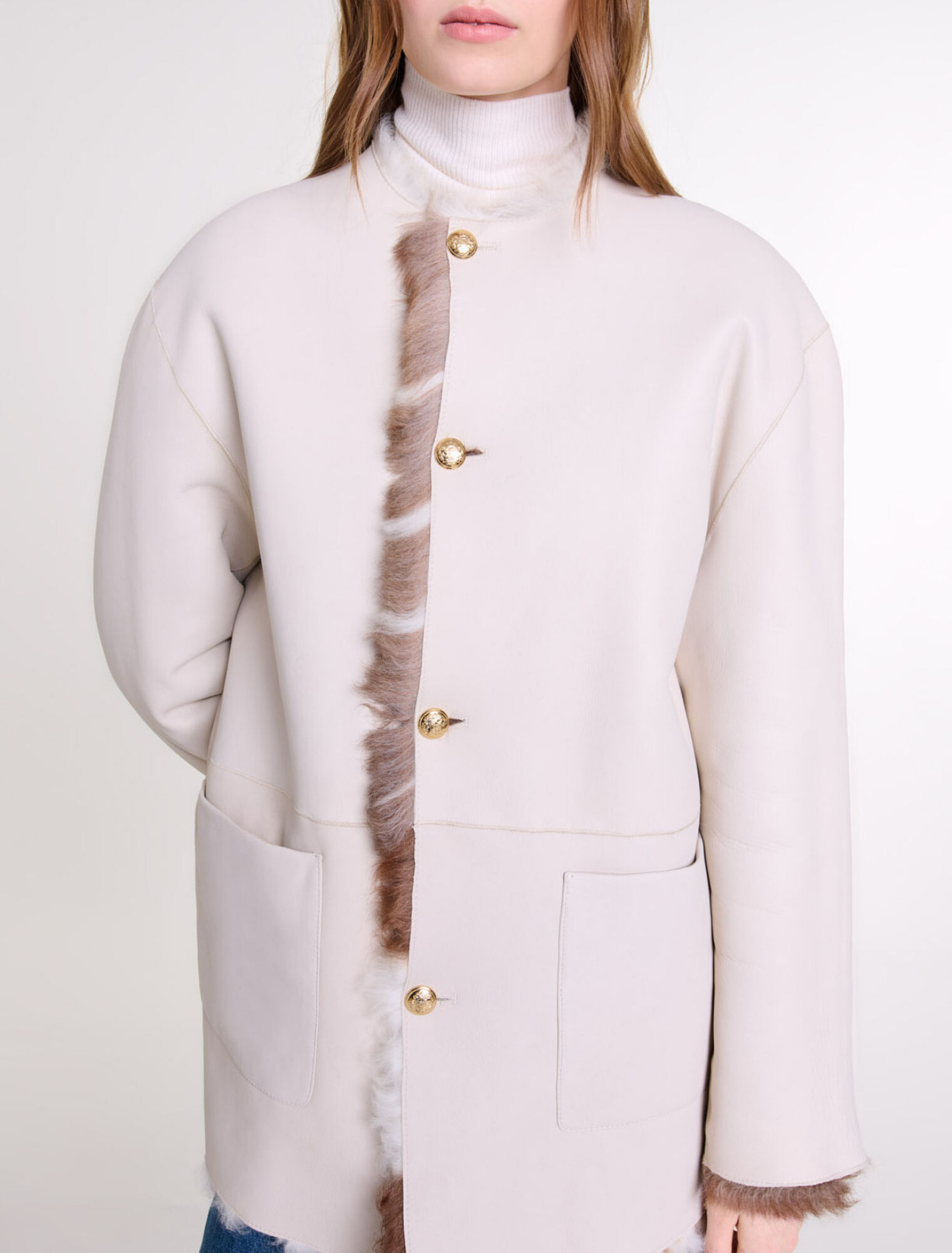 Reversible shearling