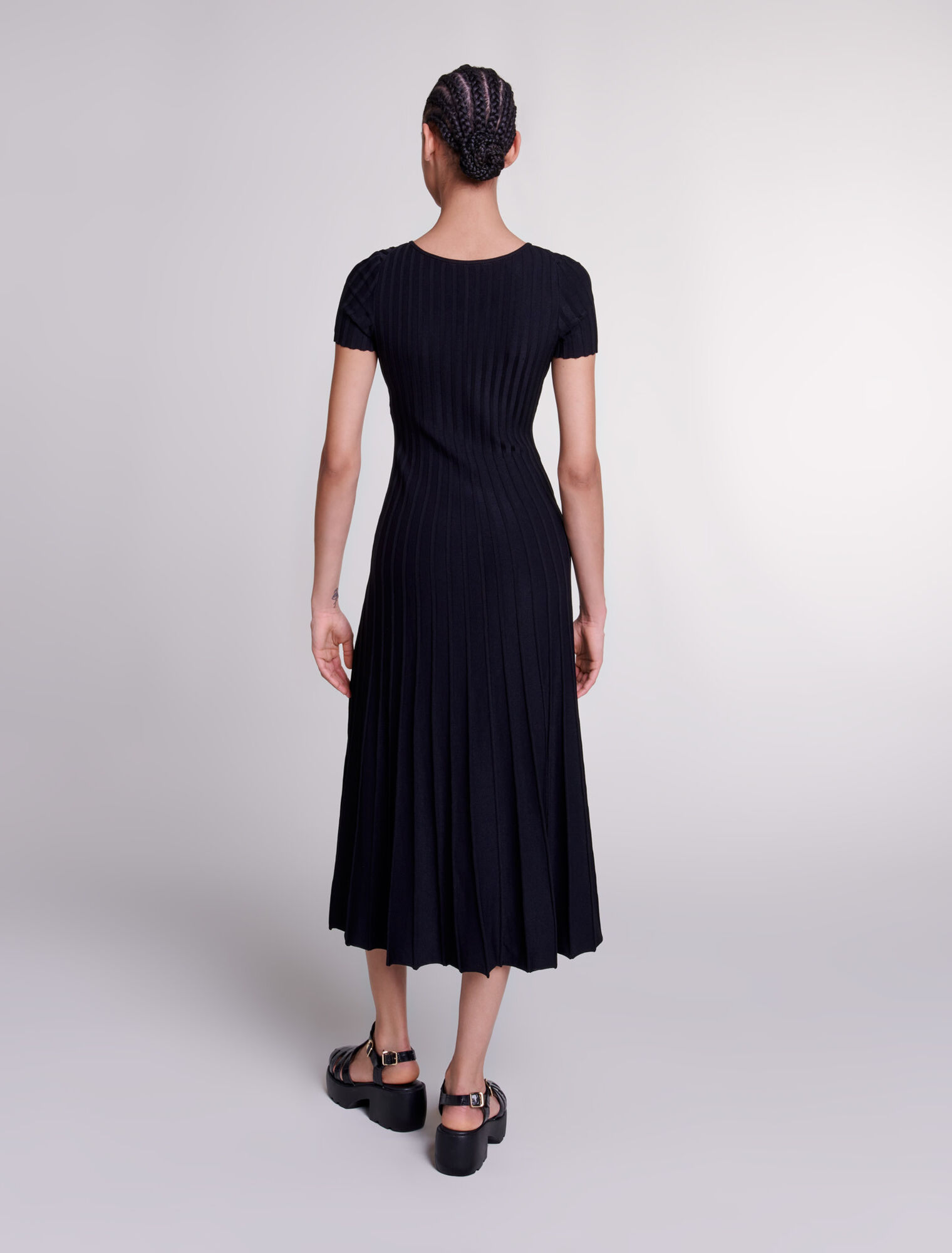 Rib knit maxi dress