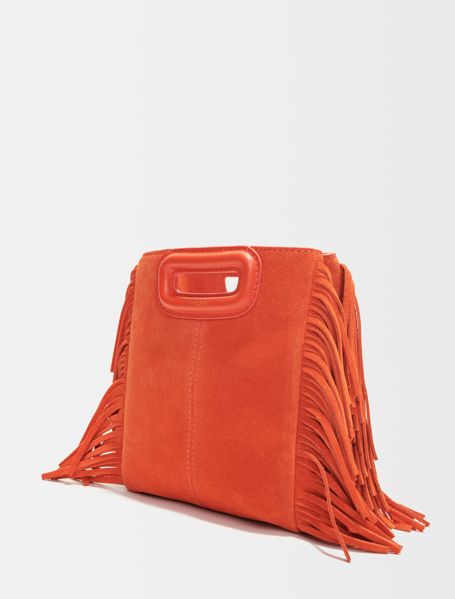 M mini bag in suede leather