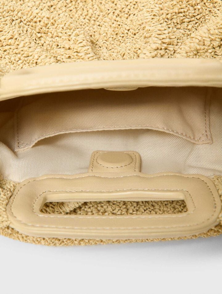 Mipli boucl&eacute; effect clutch bag