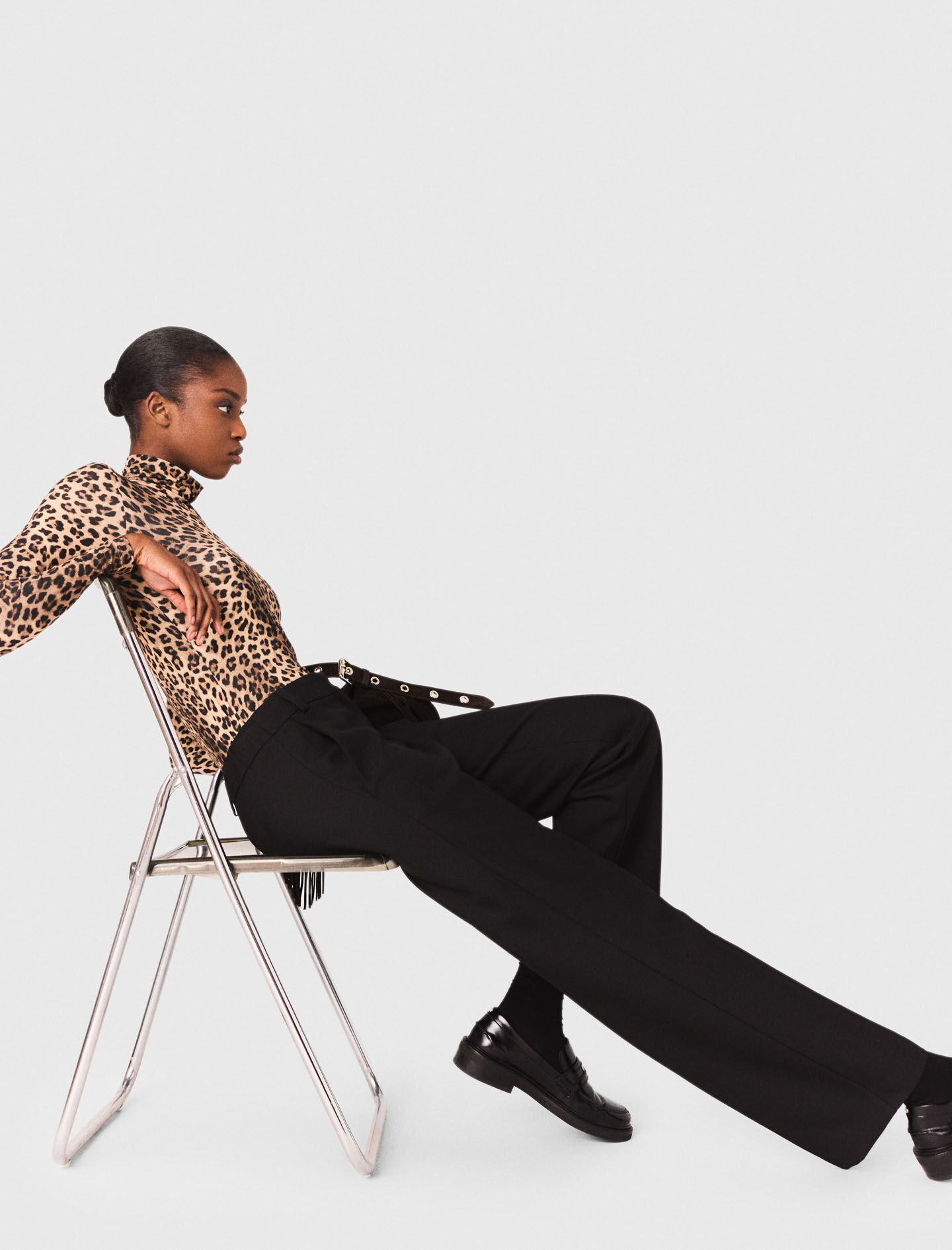 Suit trousers Black / Gray For Women | Maje