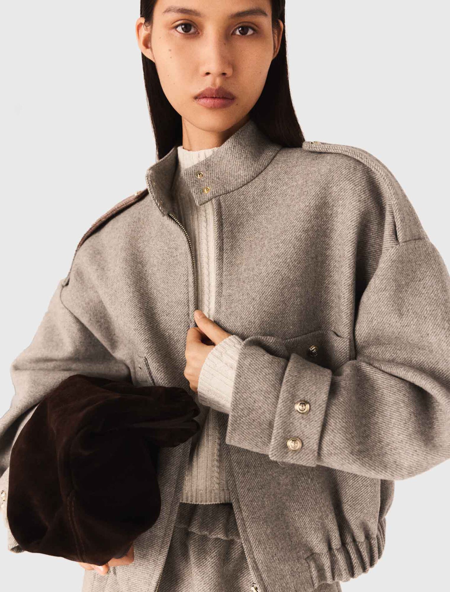 Mixed wool jacket