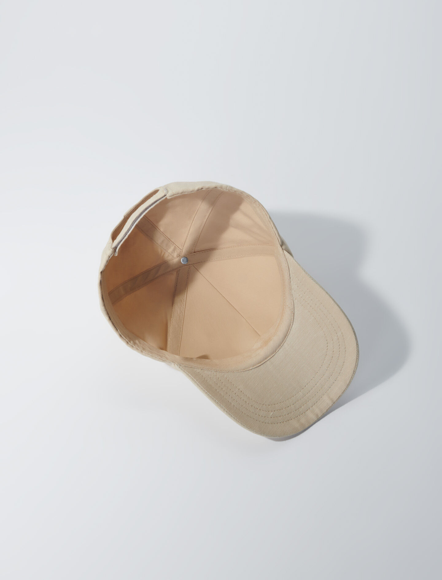 帽子 maje Cotton hat with gold-tone buckle Black / Gray For Women | Maje