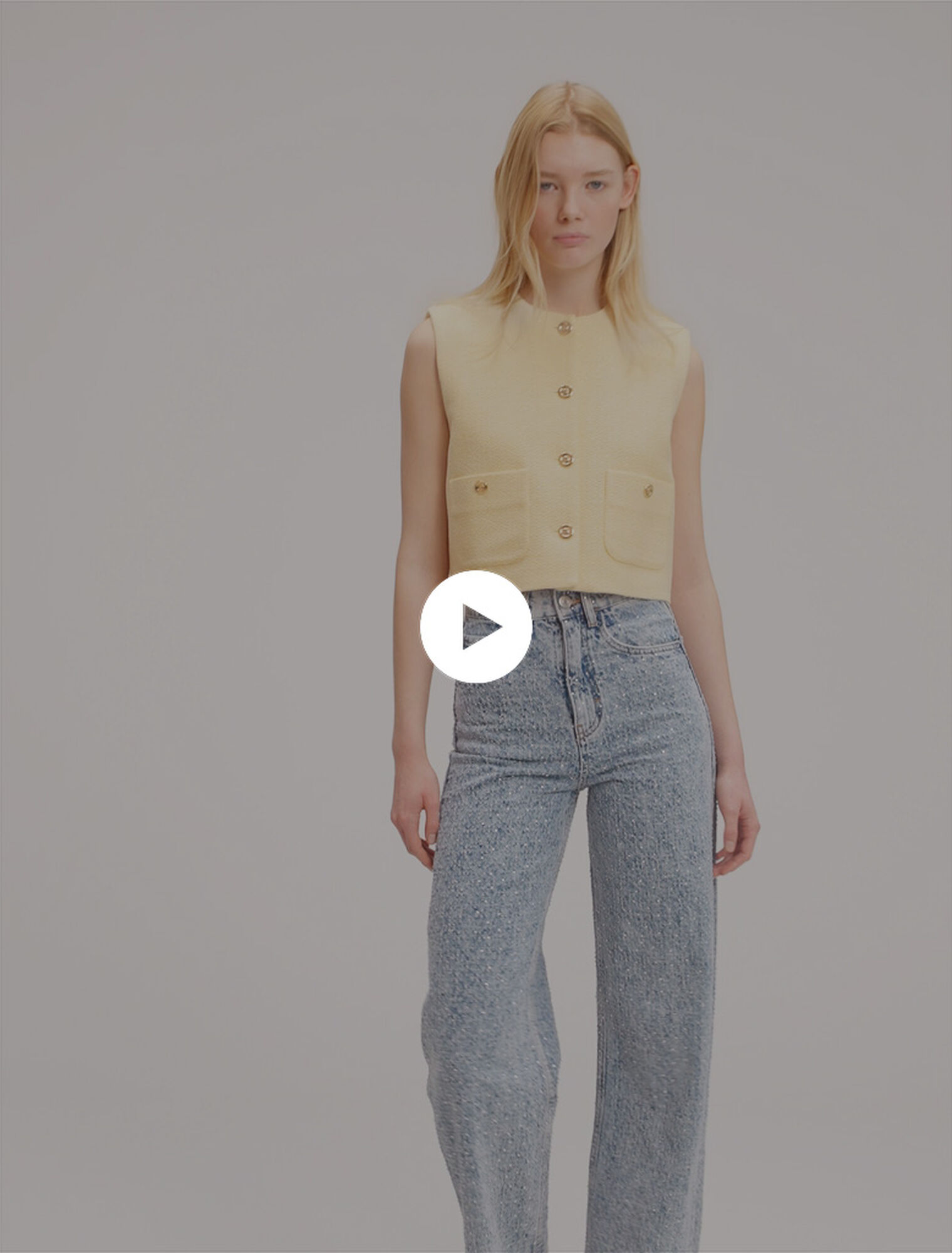 Rhinestone baggy jeans