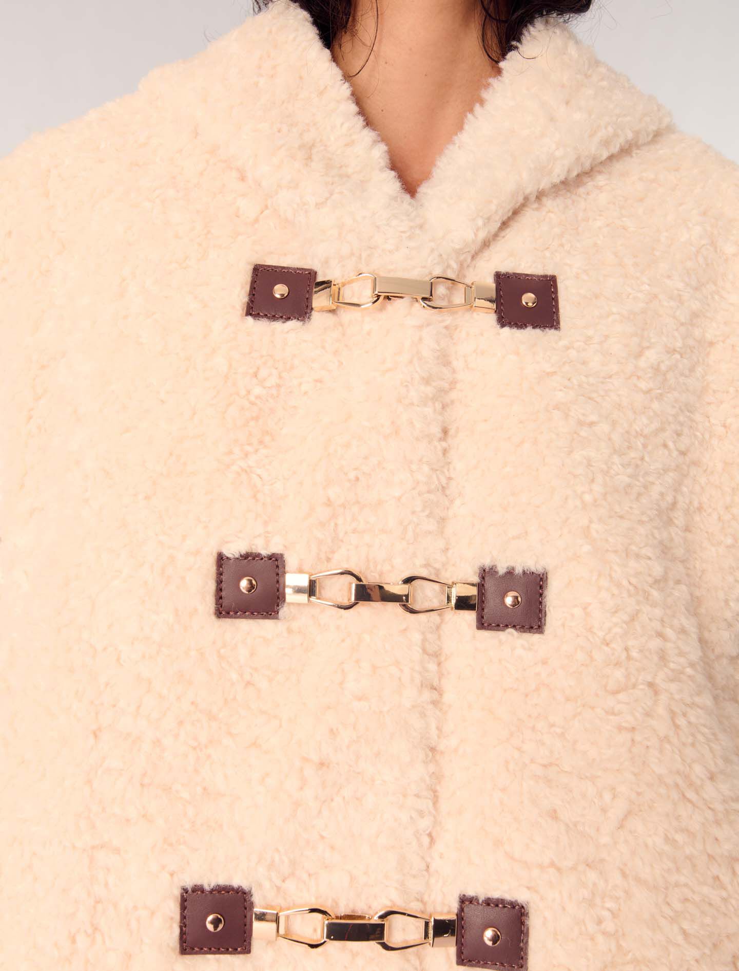 Dual-material jacket White For Women | Maje