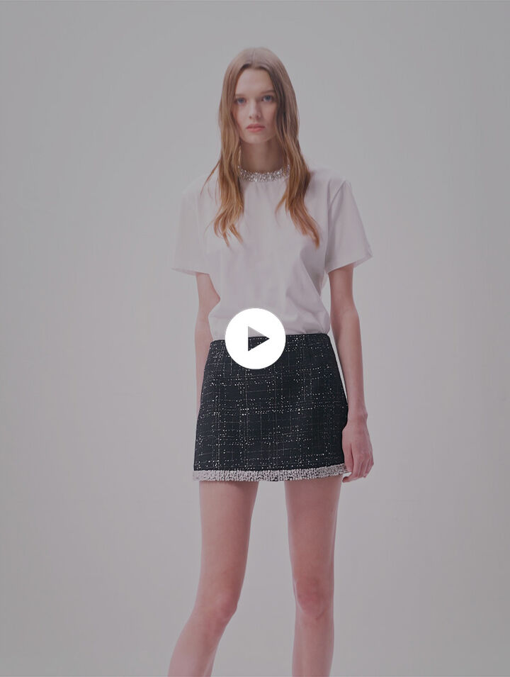Sequinned skort