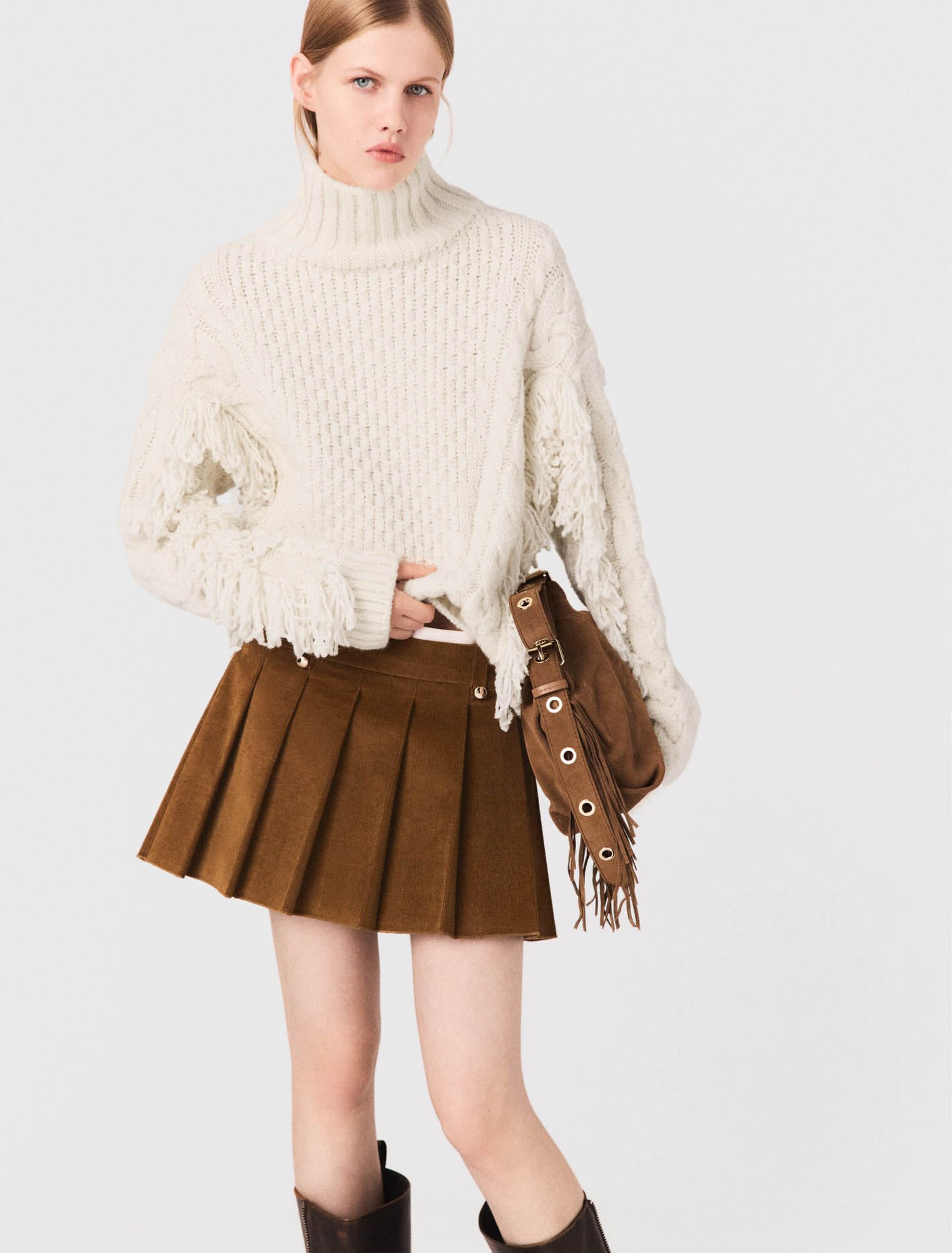 Wool-blend jumper with sweater Wool-blend jumper with sweater