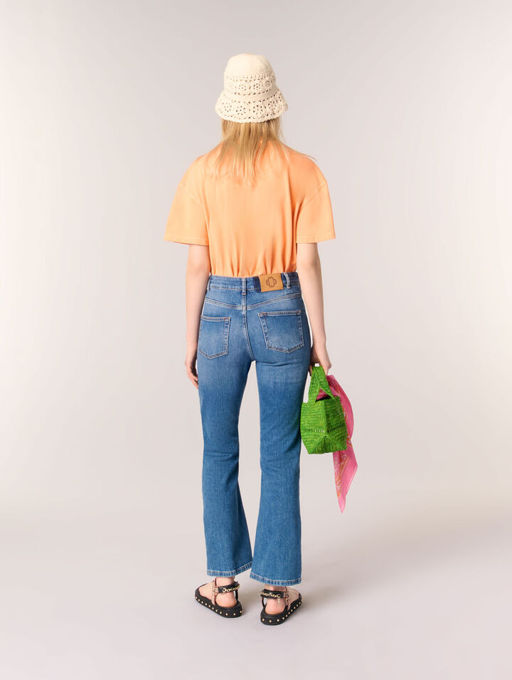 Jeans with button fly