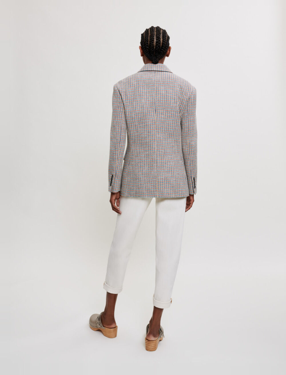 Houndstooth pattern suit jacket Houndstooth pattern suit jacket