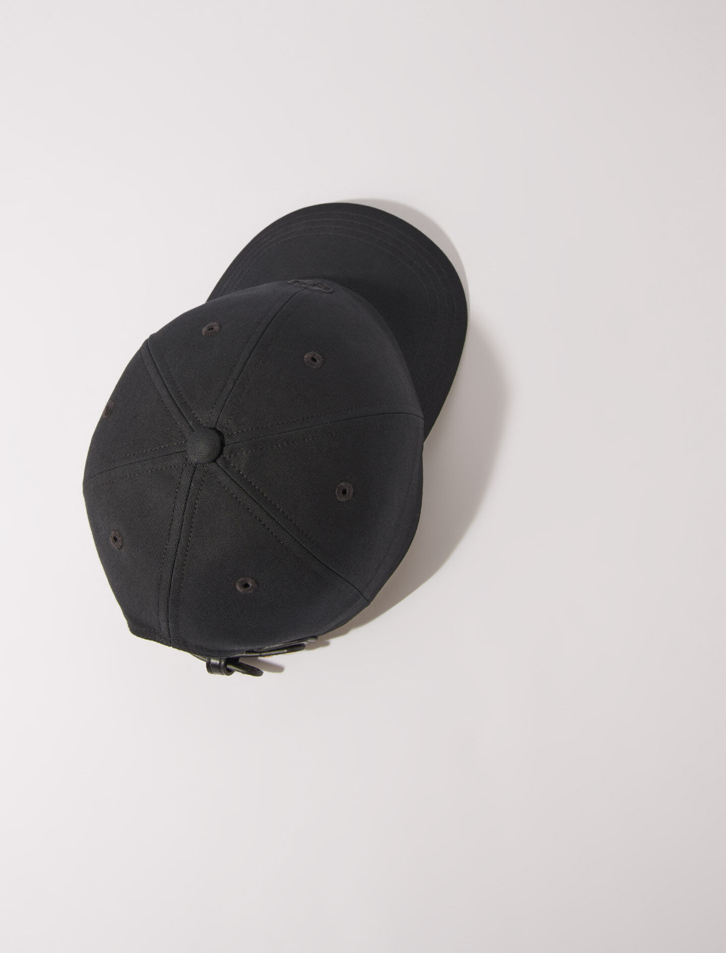 高評価レビュー Gray / Black buckle gold-tone with cap Cotton For Maje | Women 帽子