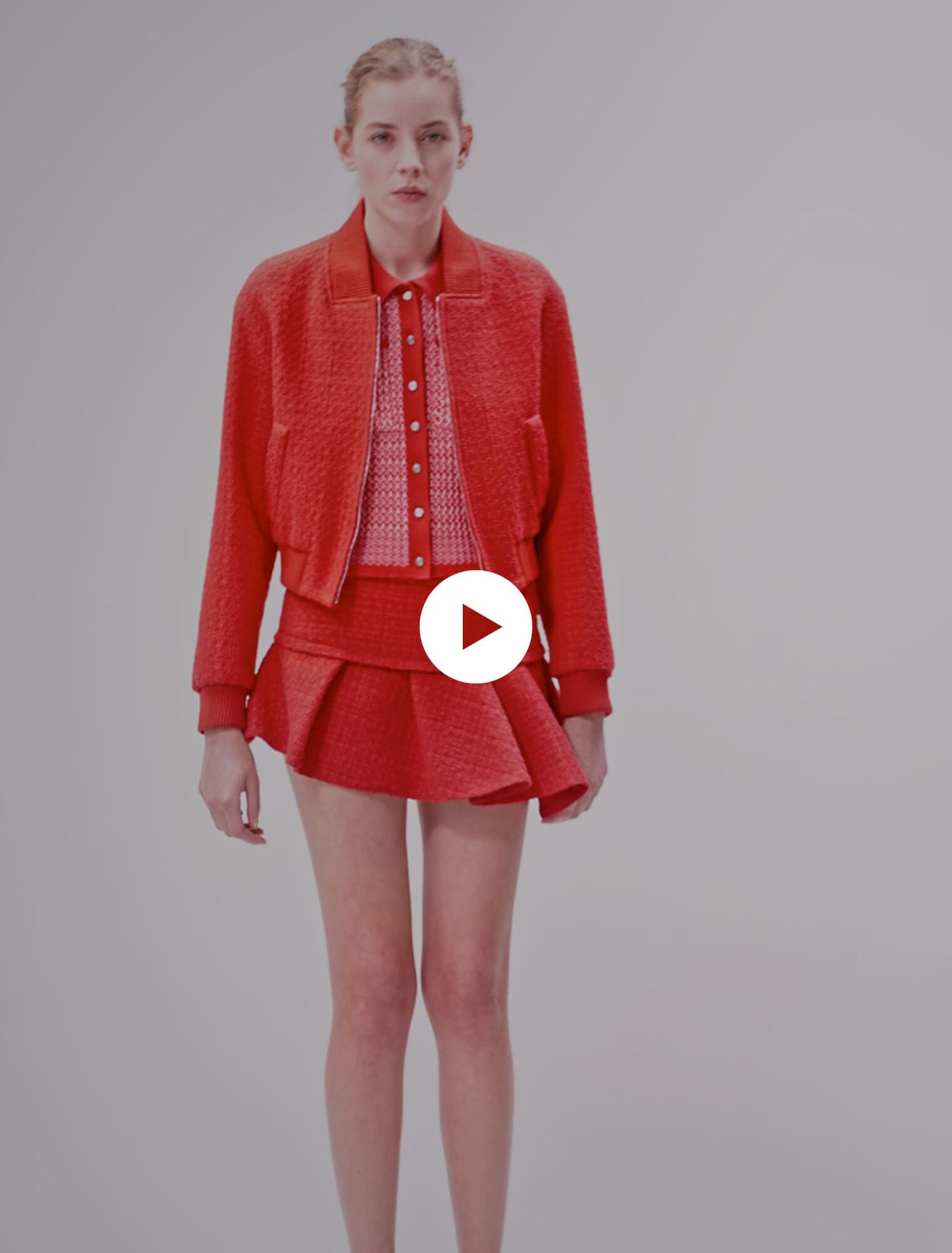 Short tweed jacket
