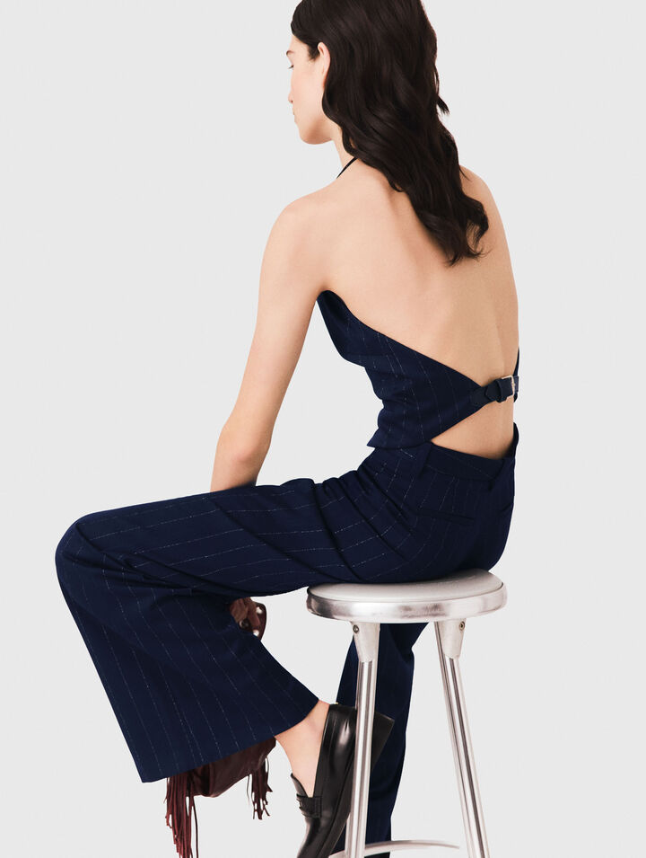 Tailored backless top