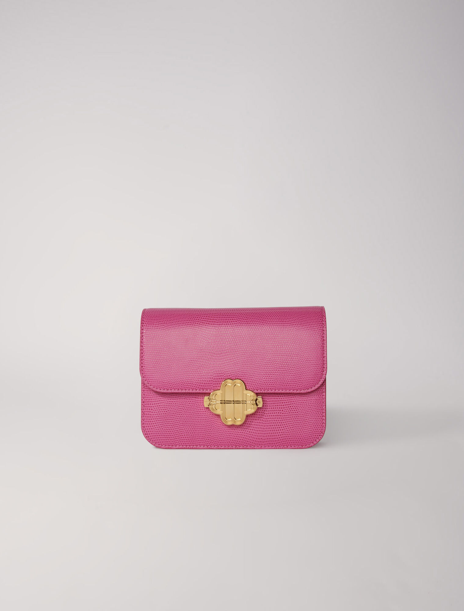 Clover bag in lizard-effect leather