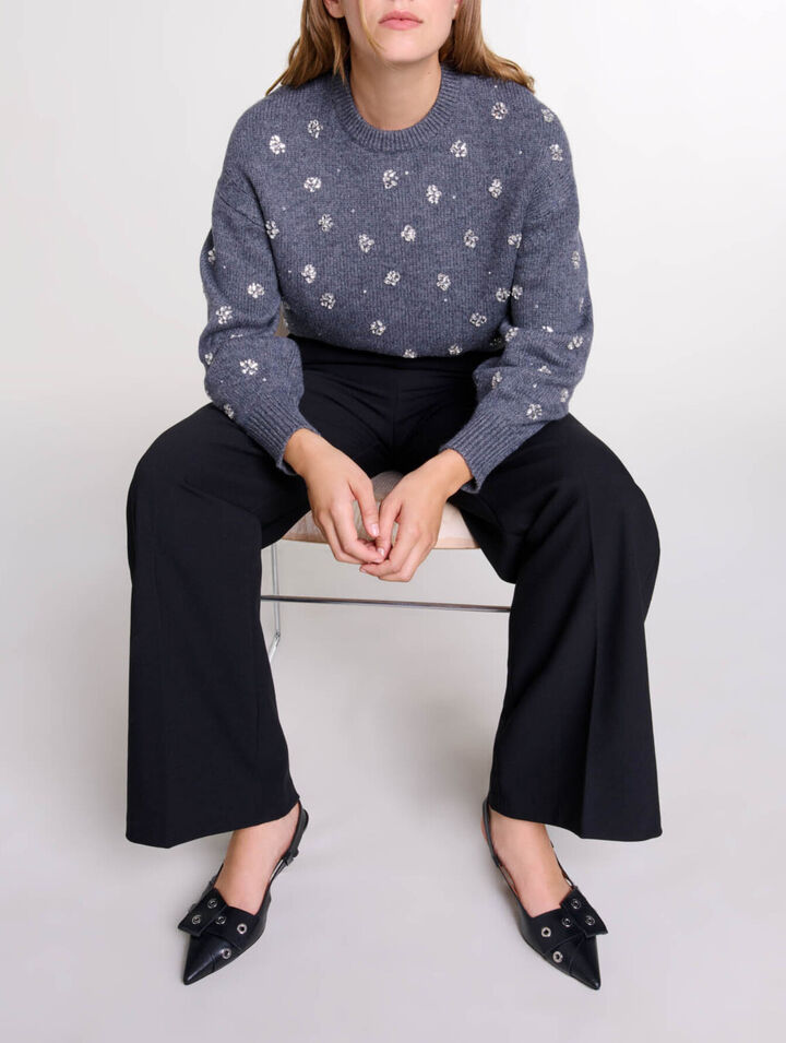 Wide belted trousers
