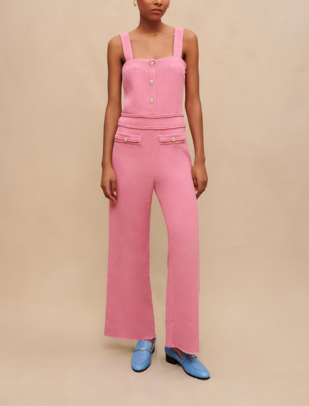 Maje pink suit outlet