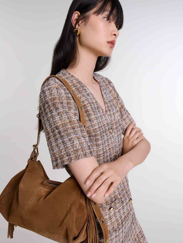 Suede Miss M bag