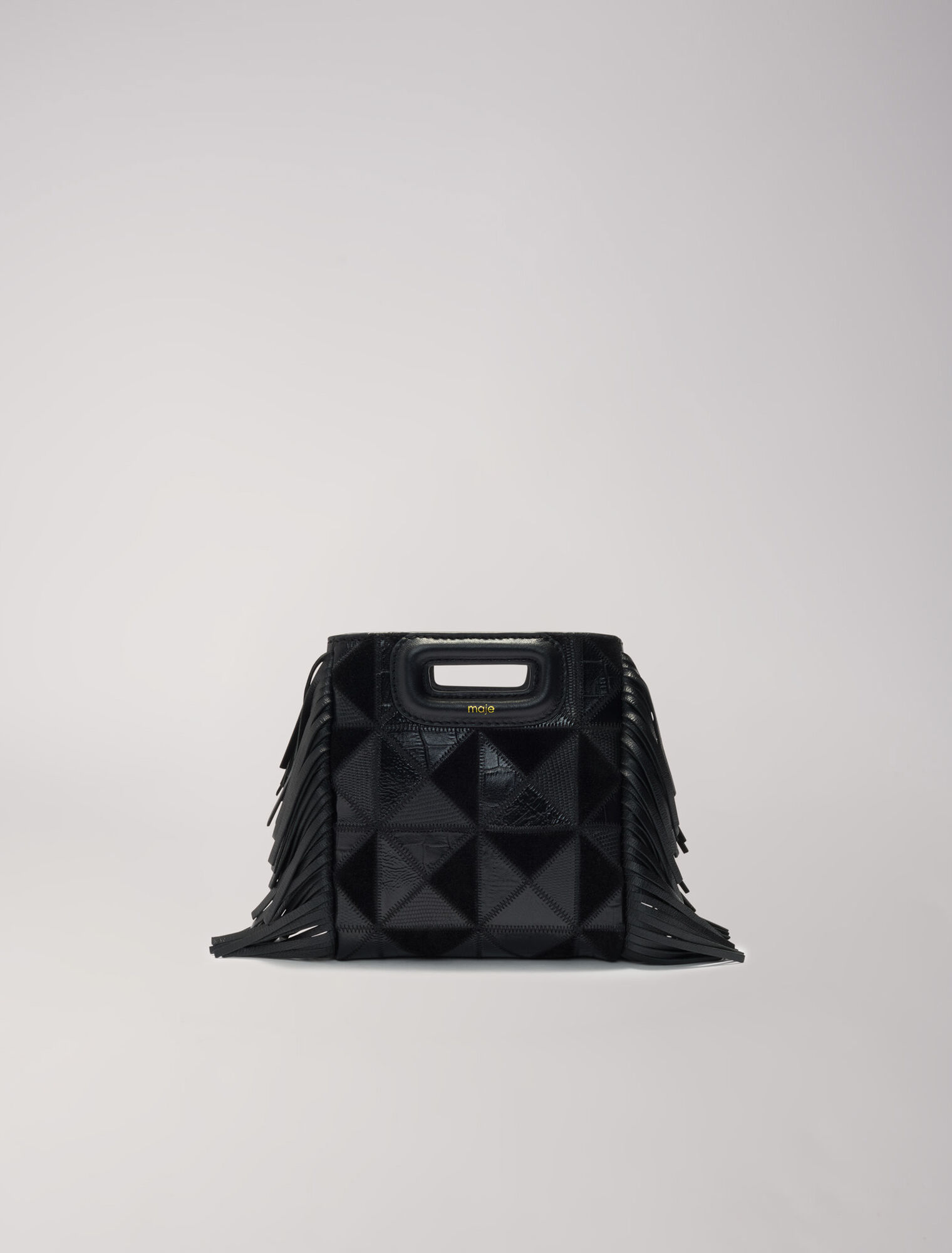 Leather patchwork Mini M bag