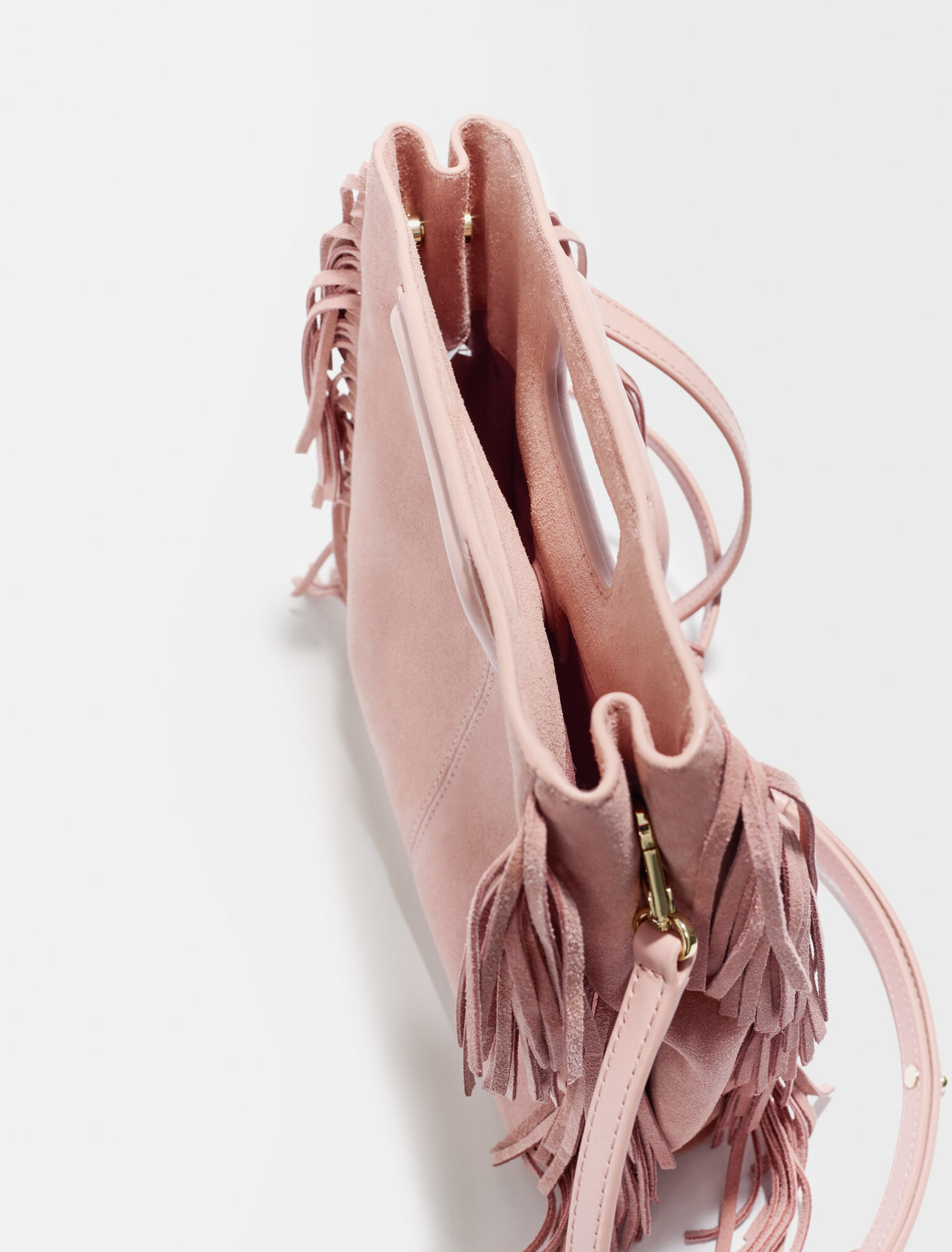 M bag in suede leather