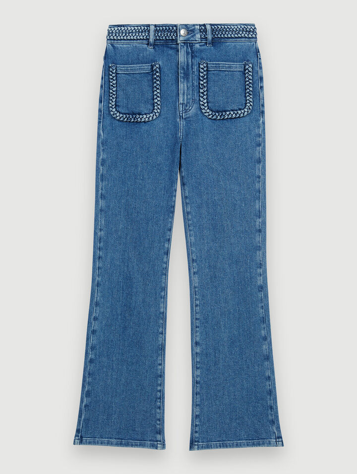 Mid-rise jeans