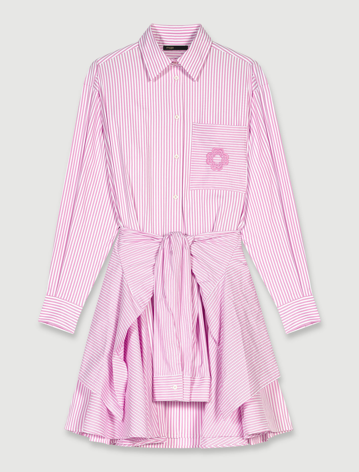 Striped shirt dress