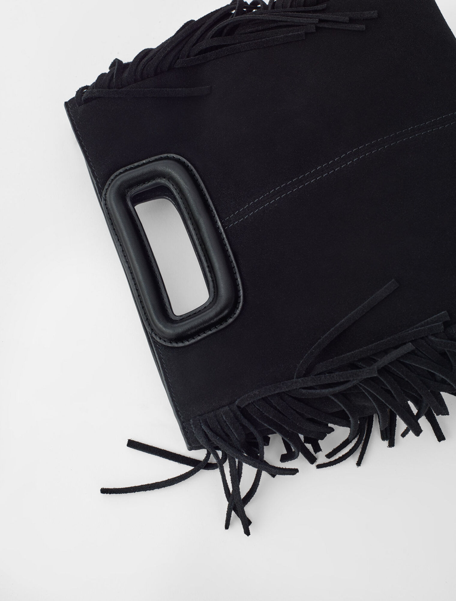 M bag in suede leather