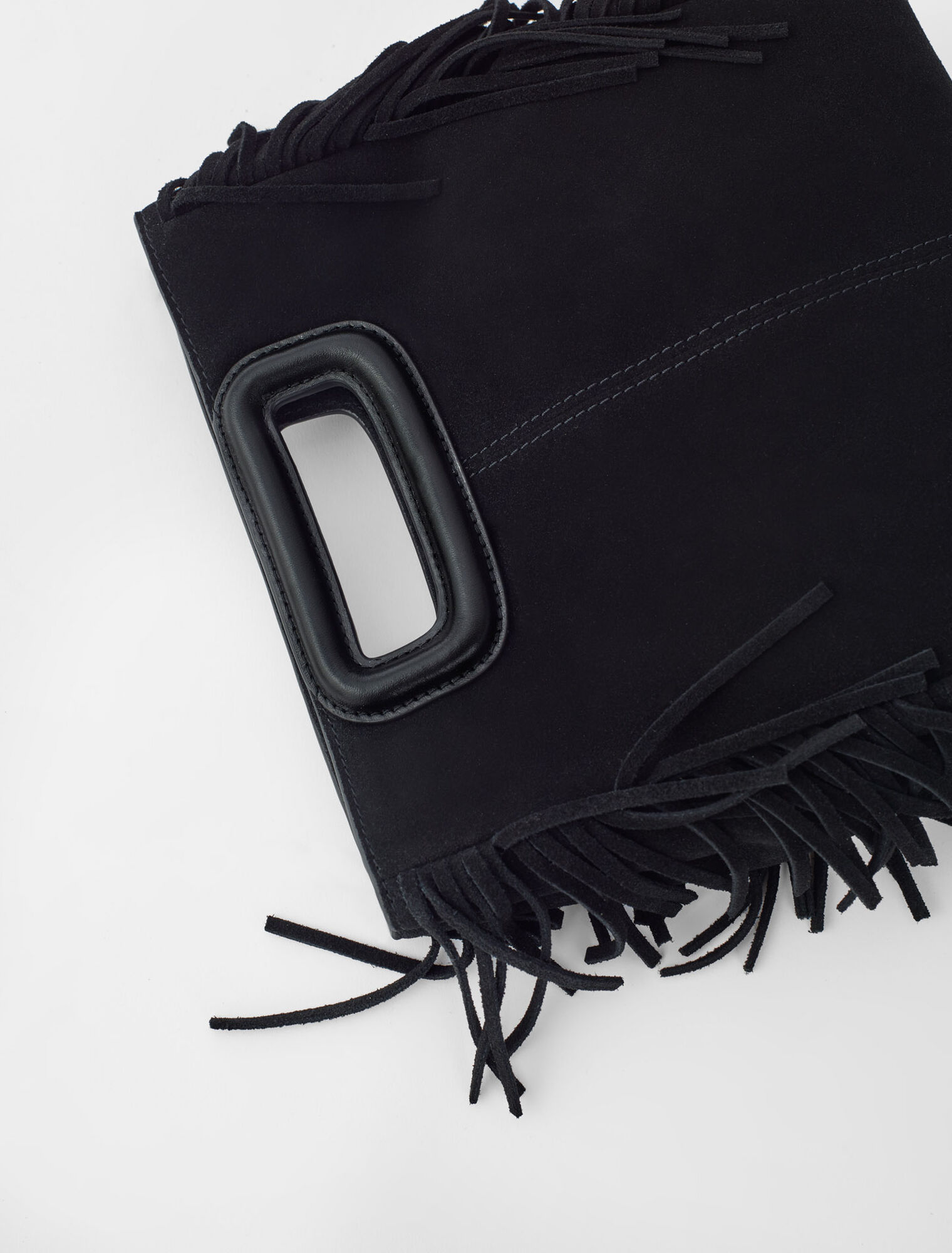 M bag in suede leather