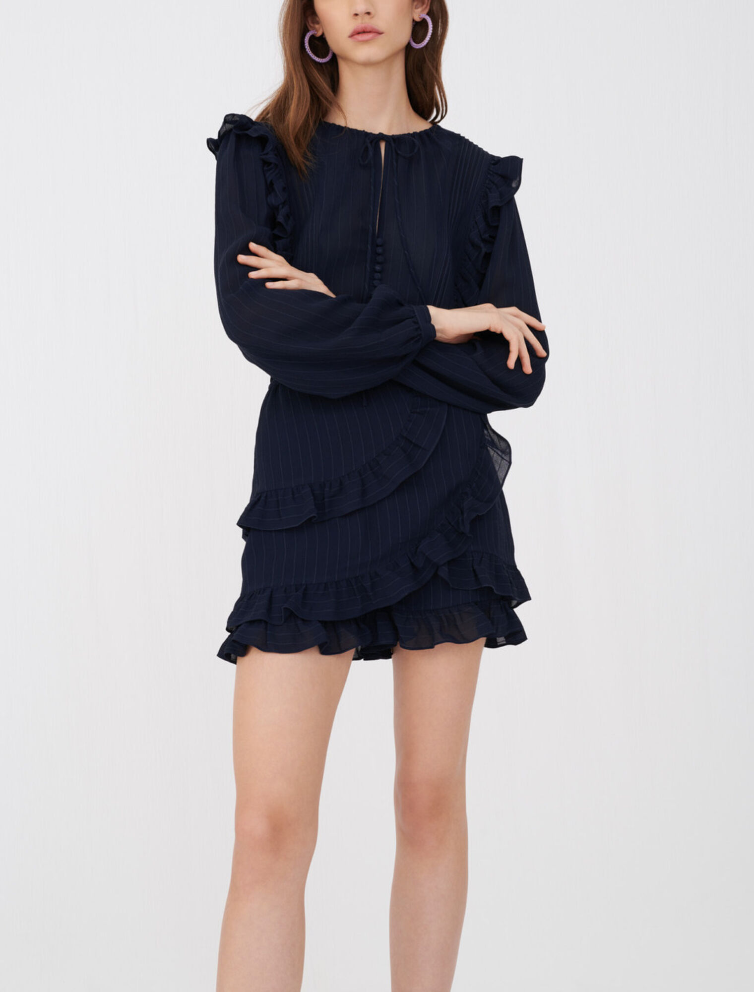 Playsuit with ruffles