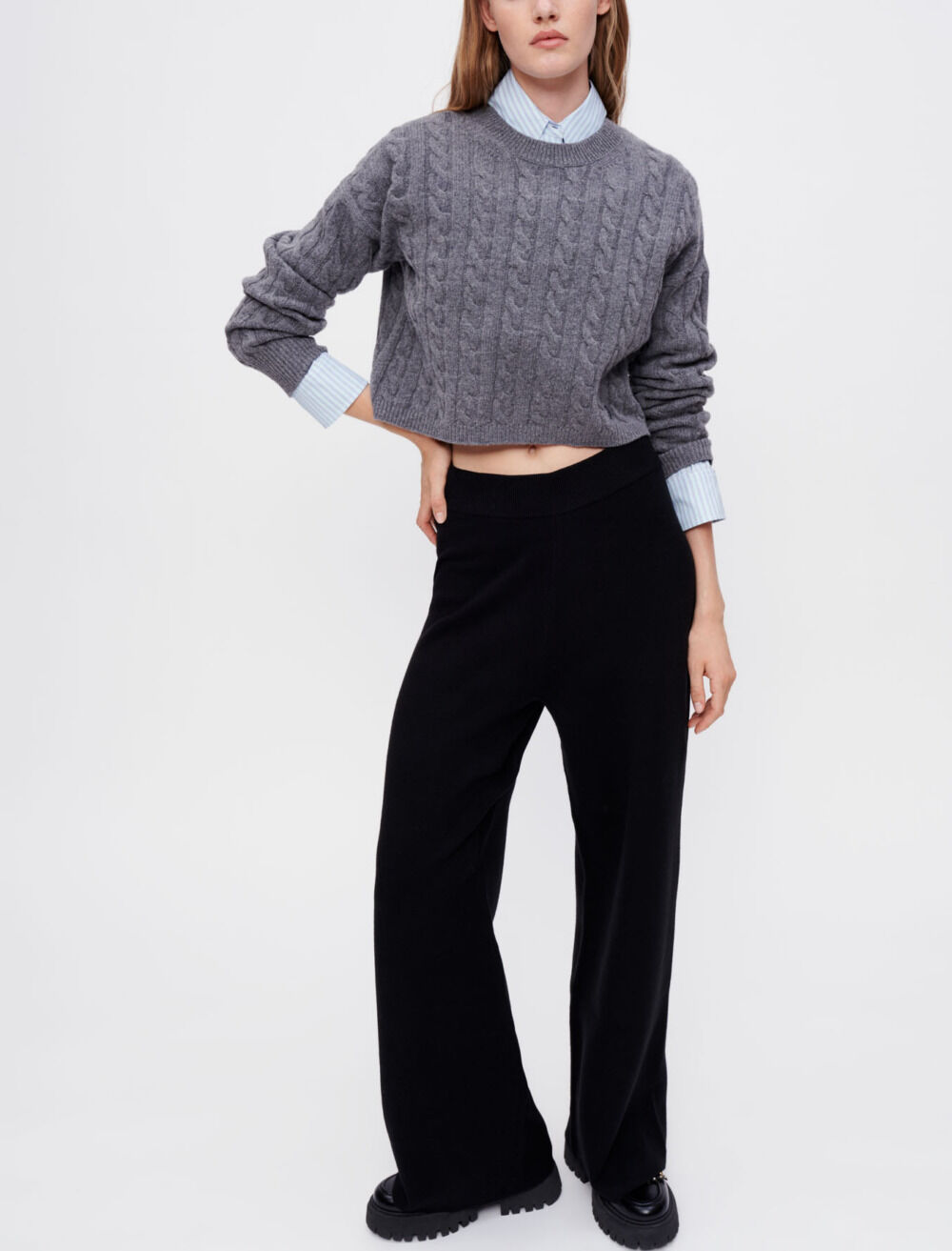 NUTEMPEROR WIDE PANTS (BLACK)