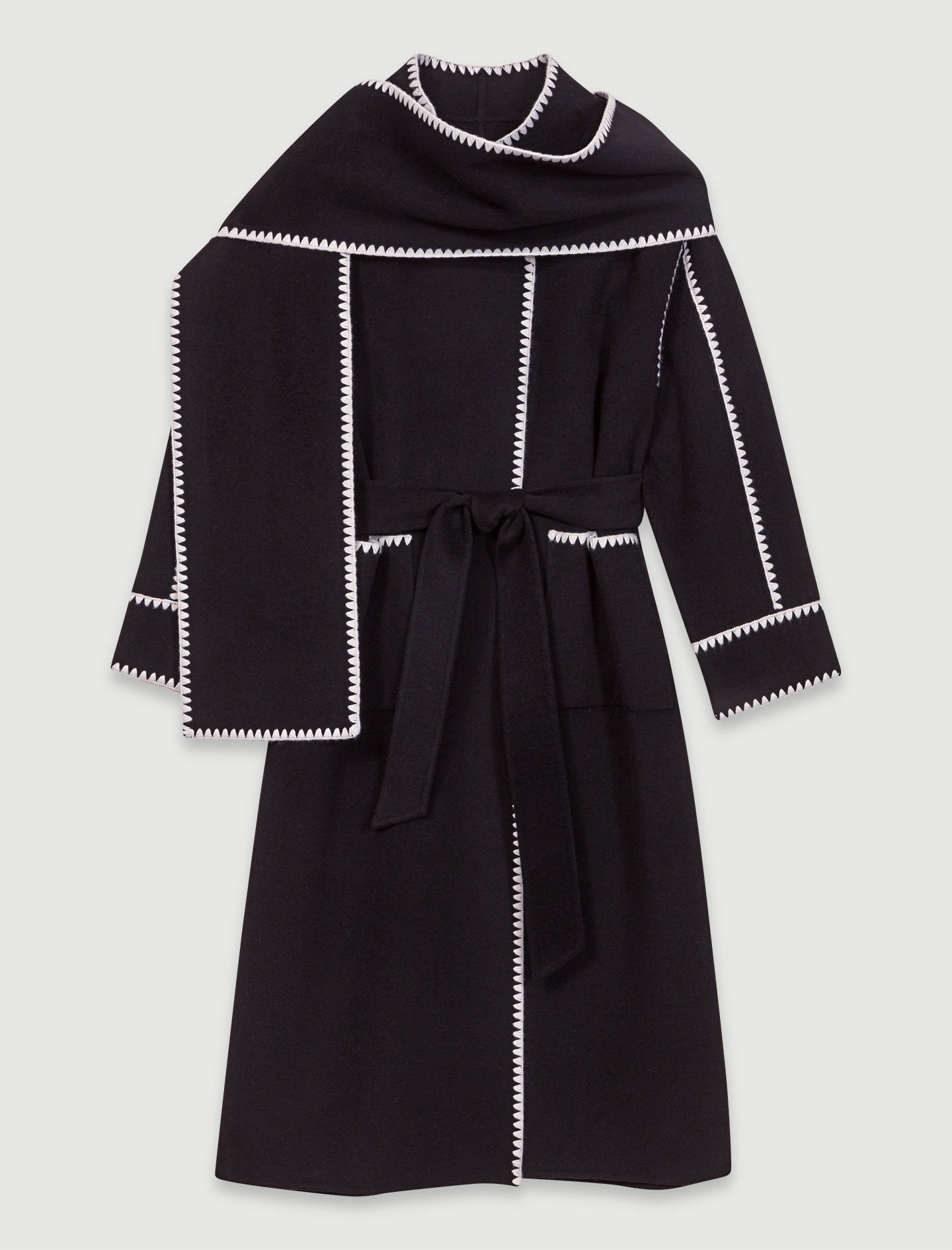 Two-tone double-faced coat Bicolor For Women | Maje