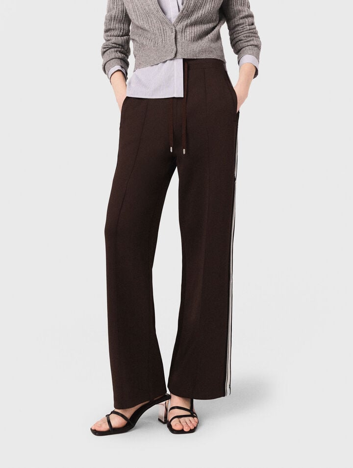 Straight-striped trousers