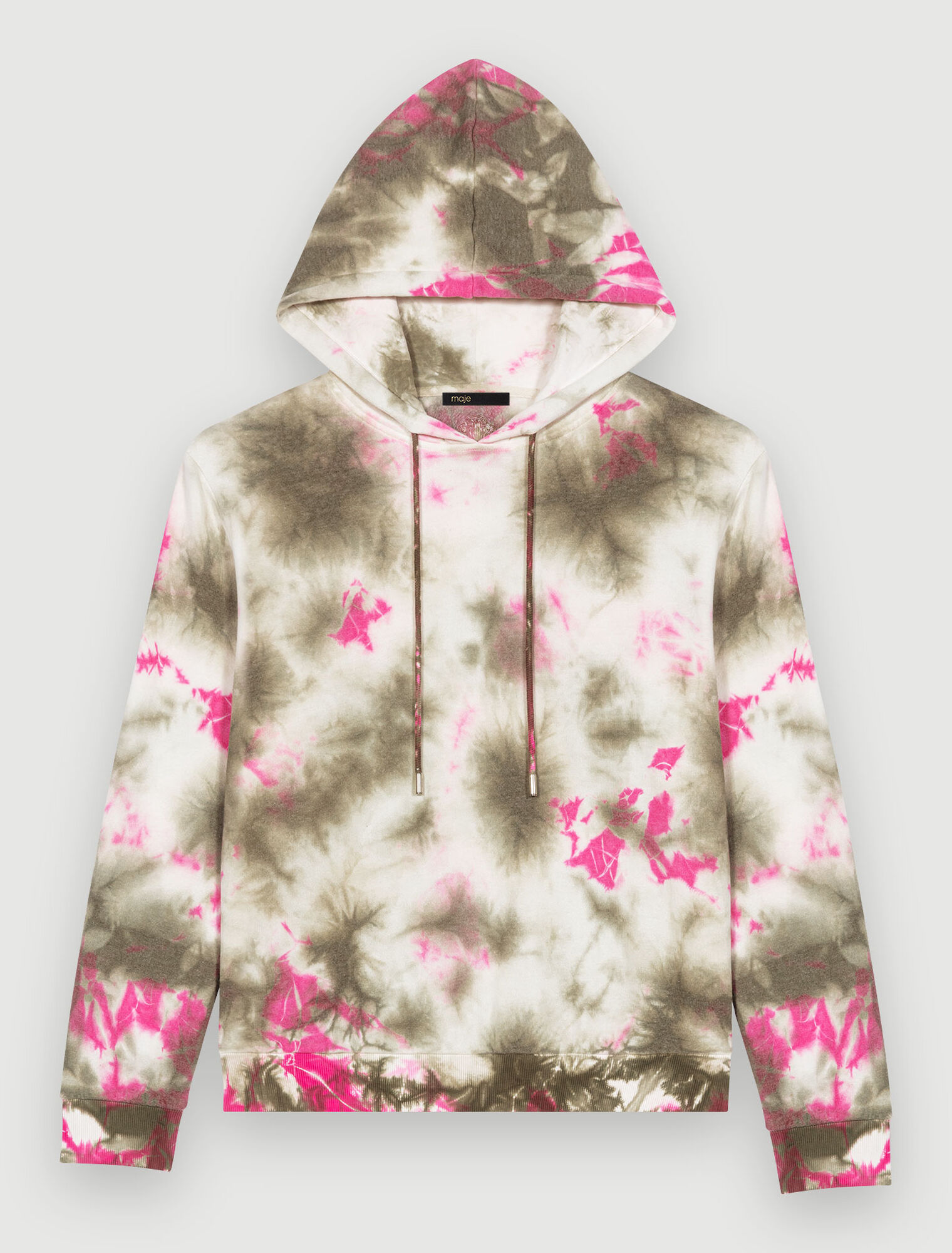Tie-dye fleece sweatshirt