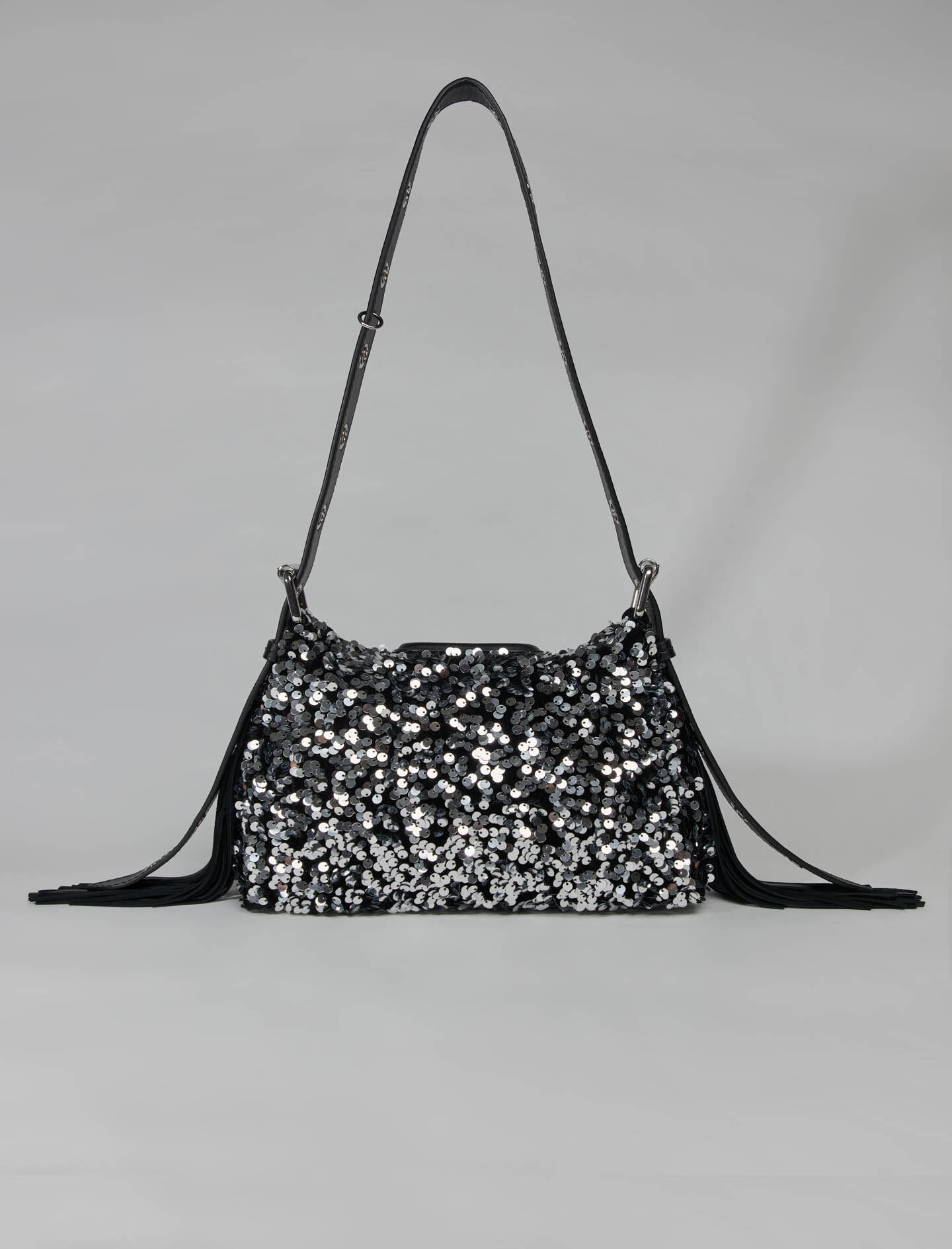 Maje Sequin Mini Miss M Bag Black for Women 24S