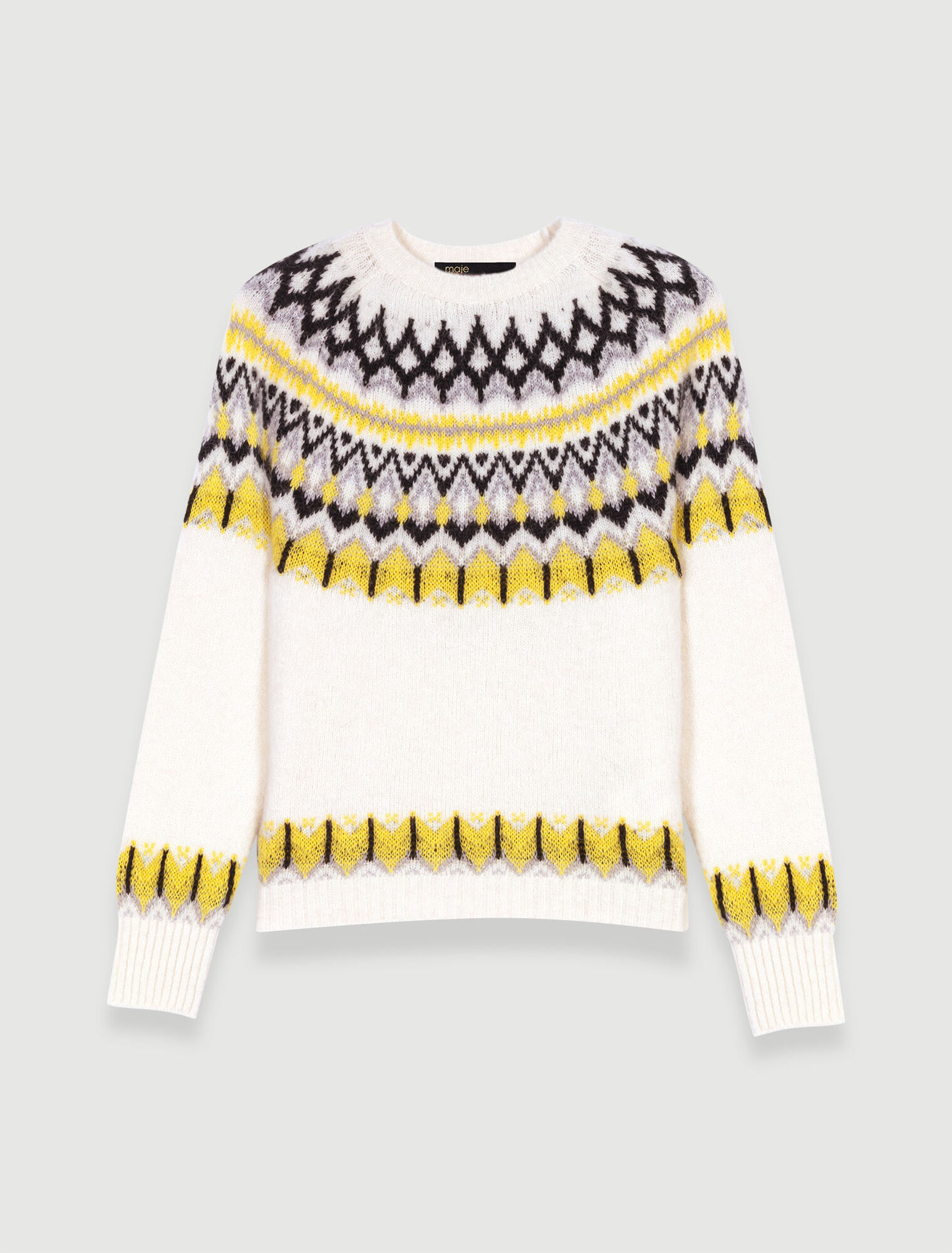 Jacquard wool jumper