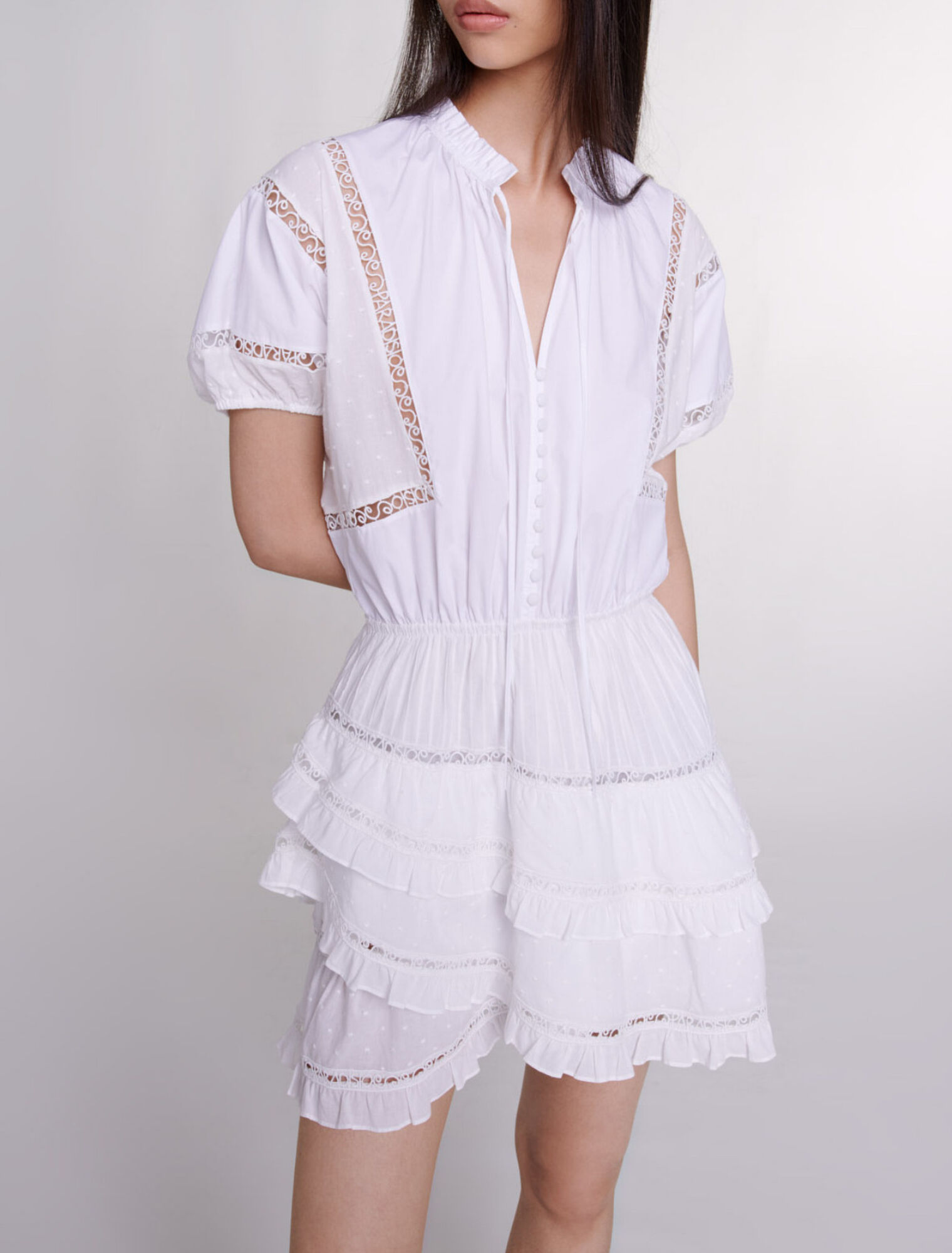 Short embroidered dress