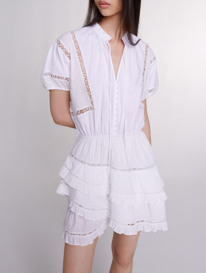 Short embroidered dress