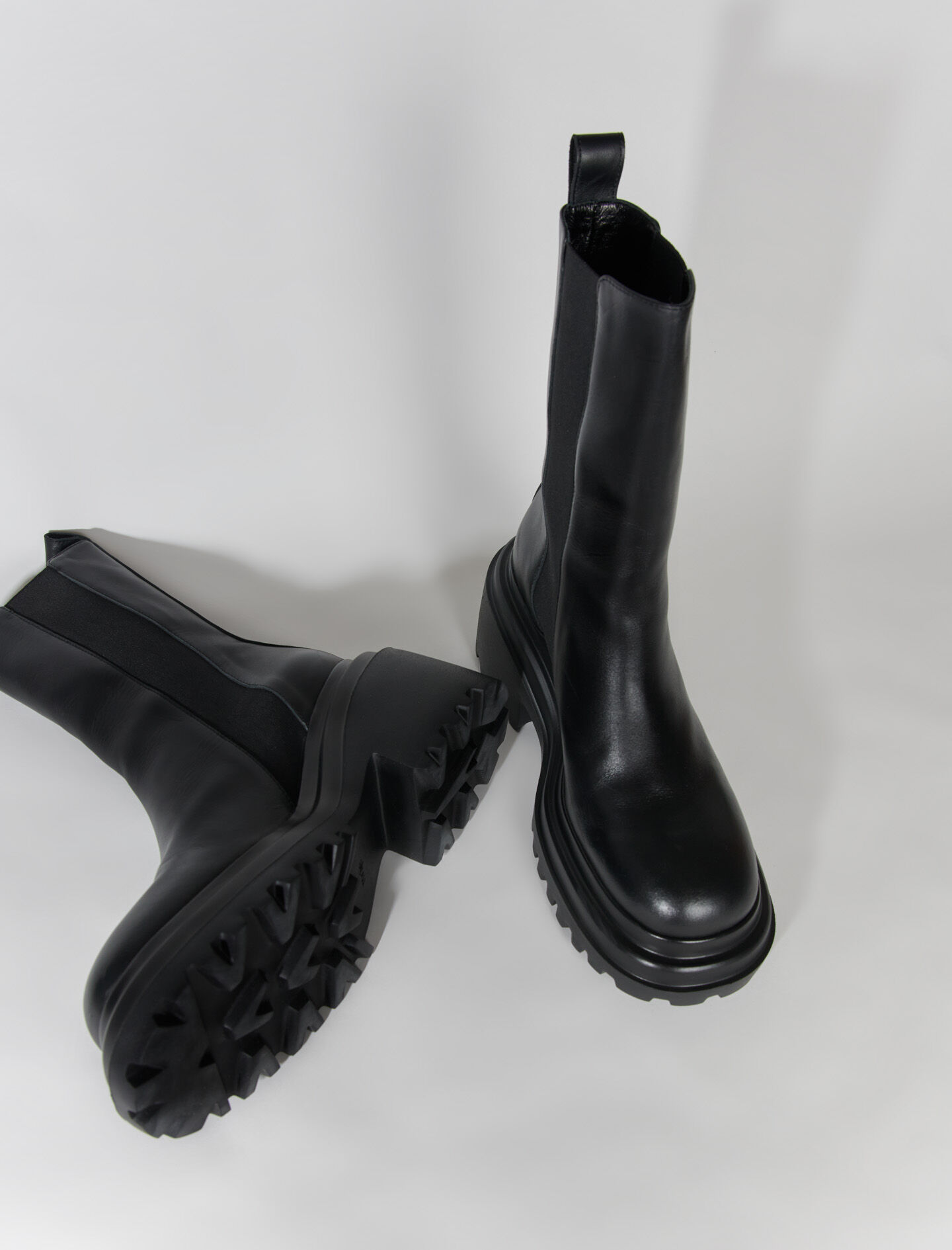 Leather ankle boots