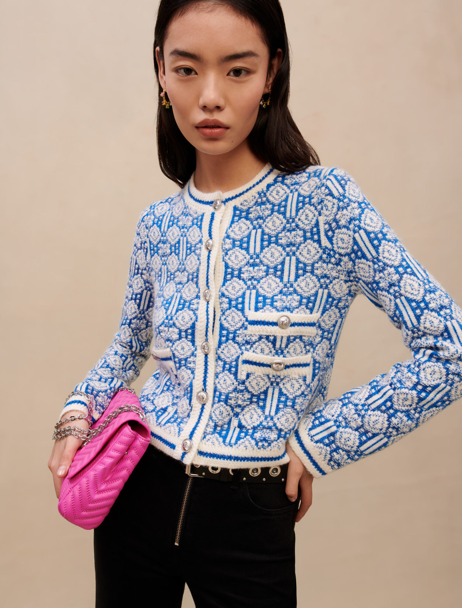 Jacquard cardigan