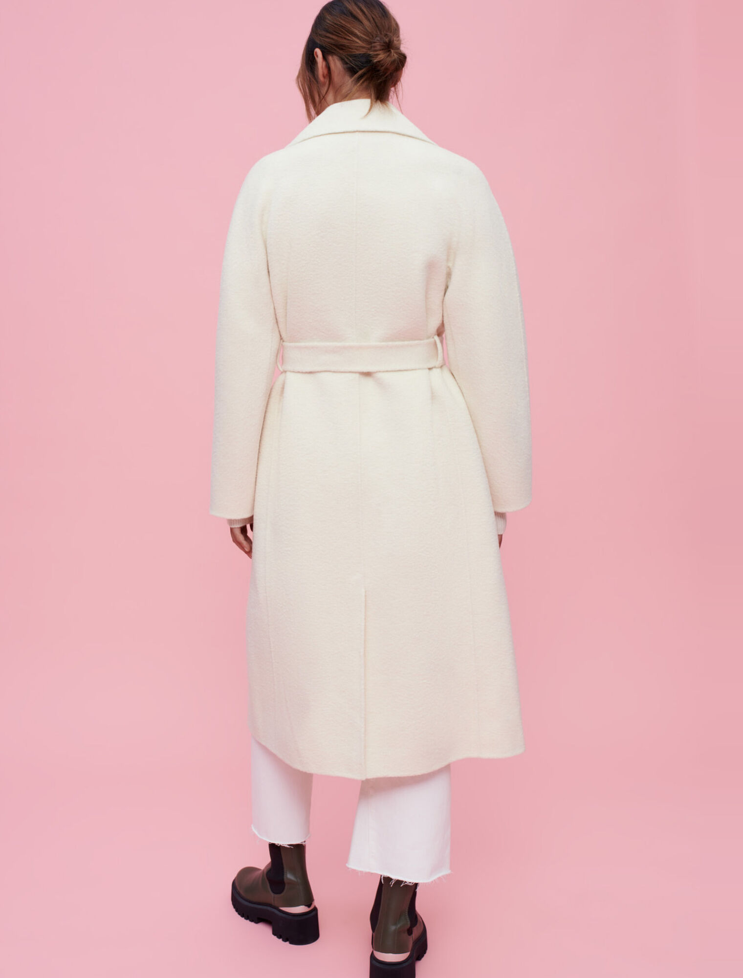 Textured double-faced coat